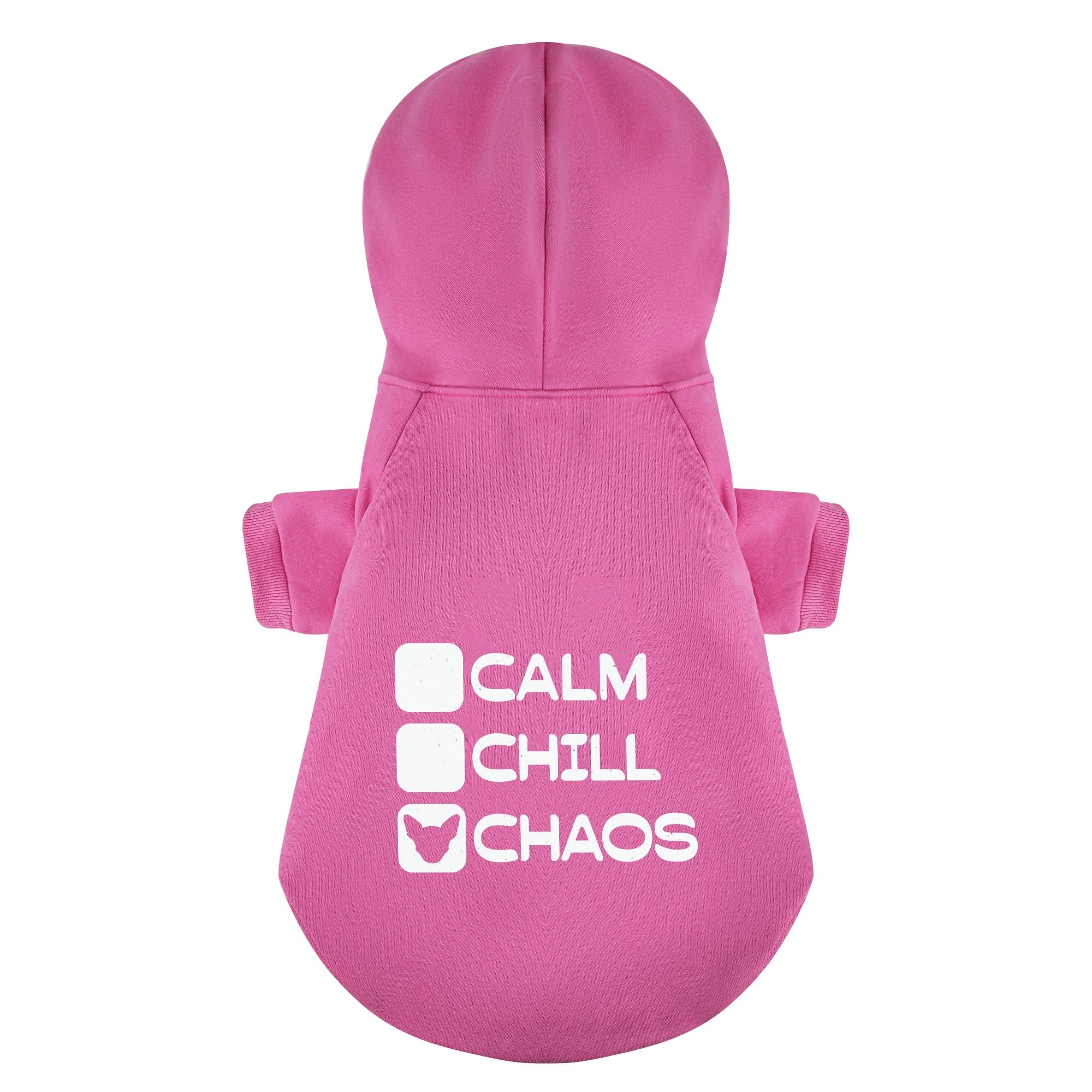 Calm,Chill,Chaos - Chihuahua Dog Hoodie