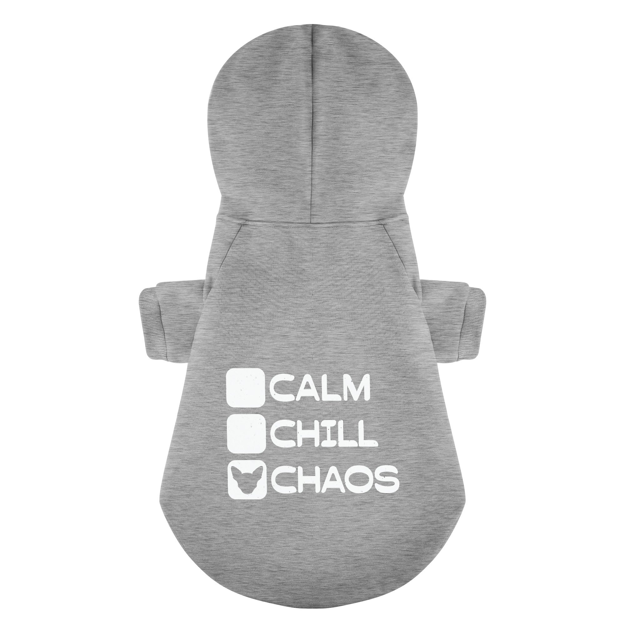 Calm,Chill,Chaos - Chihuahua Dog Hoodie