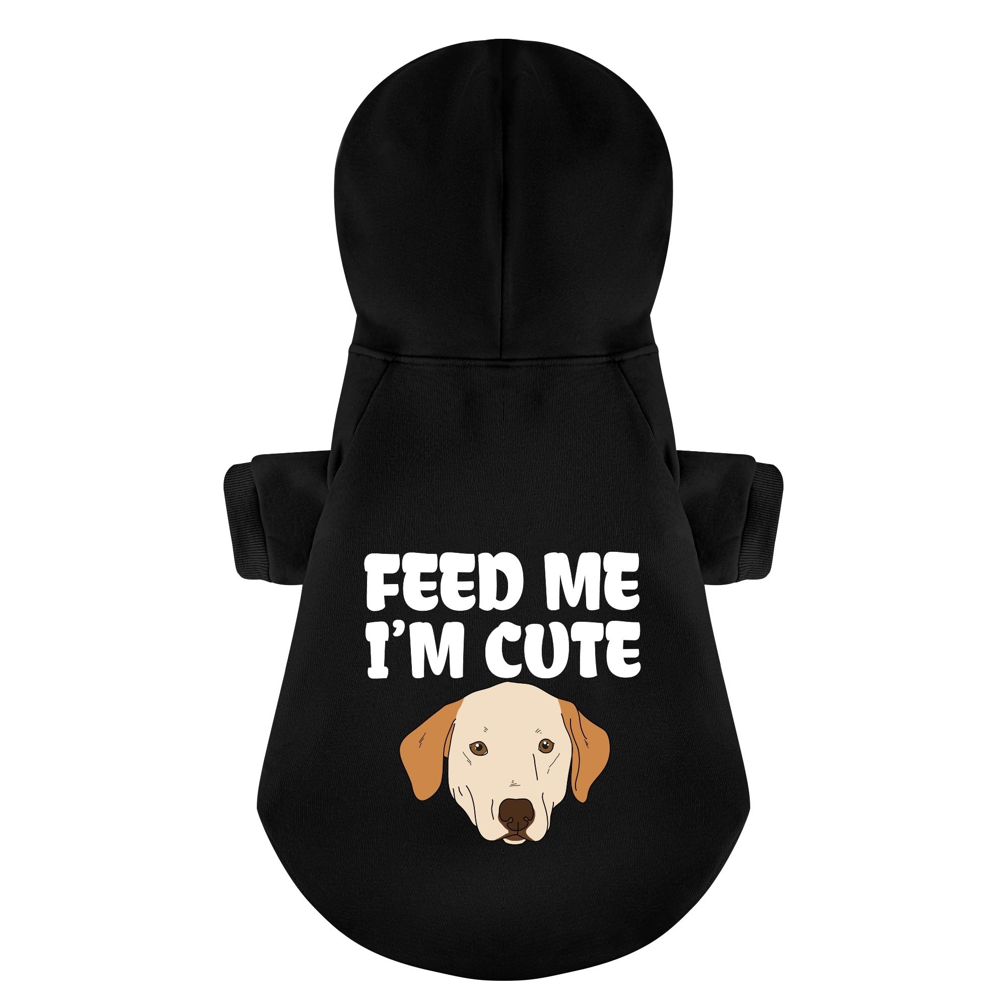 Feed me, I’m cute - Labrador Hoodie - Dog Clothes