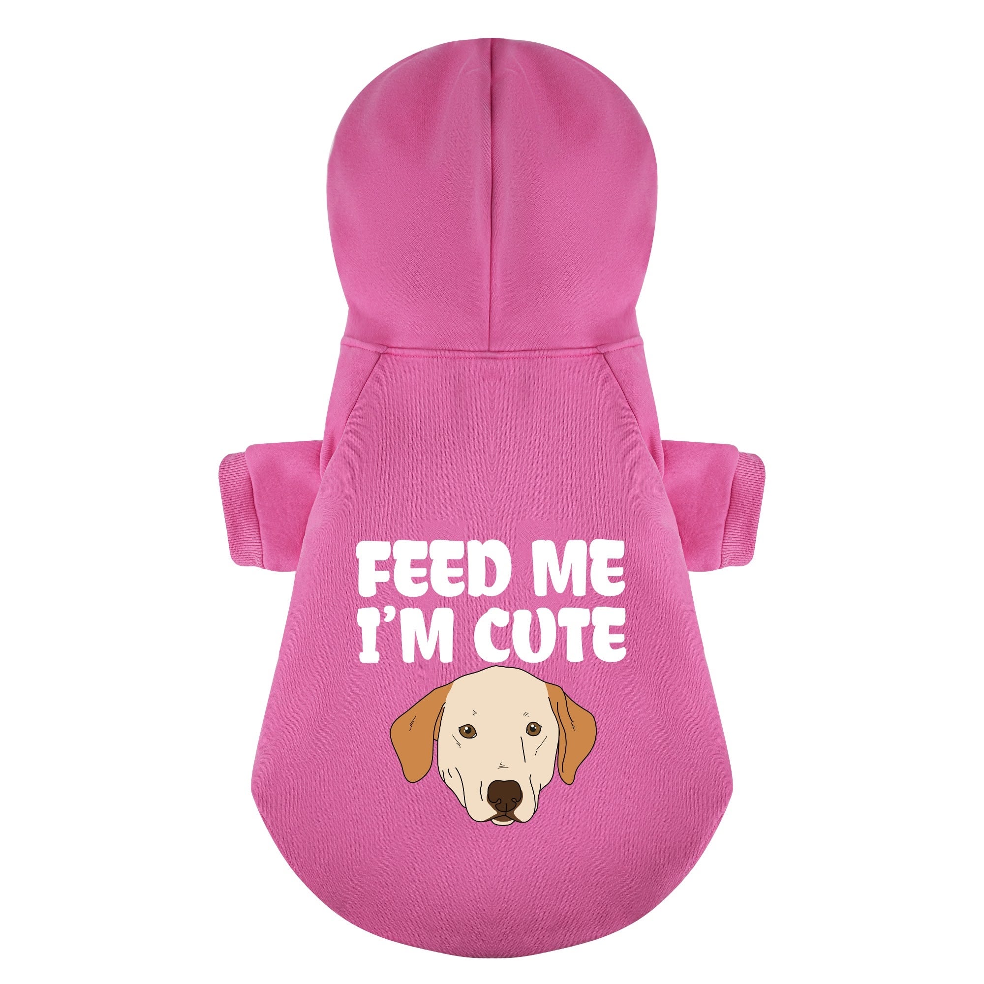Feed me, I’m cute - Labrador Hoodie - Dog Clothes