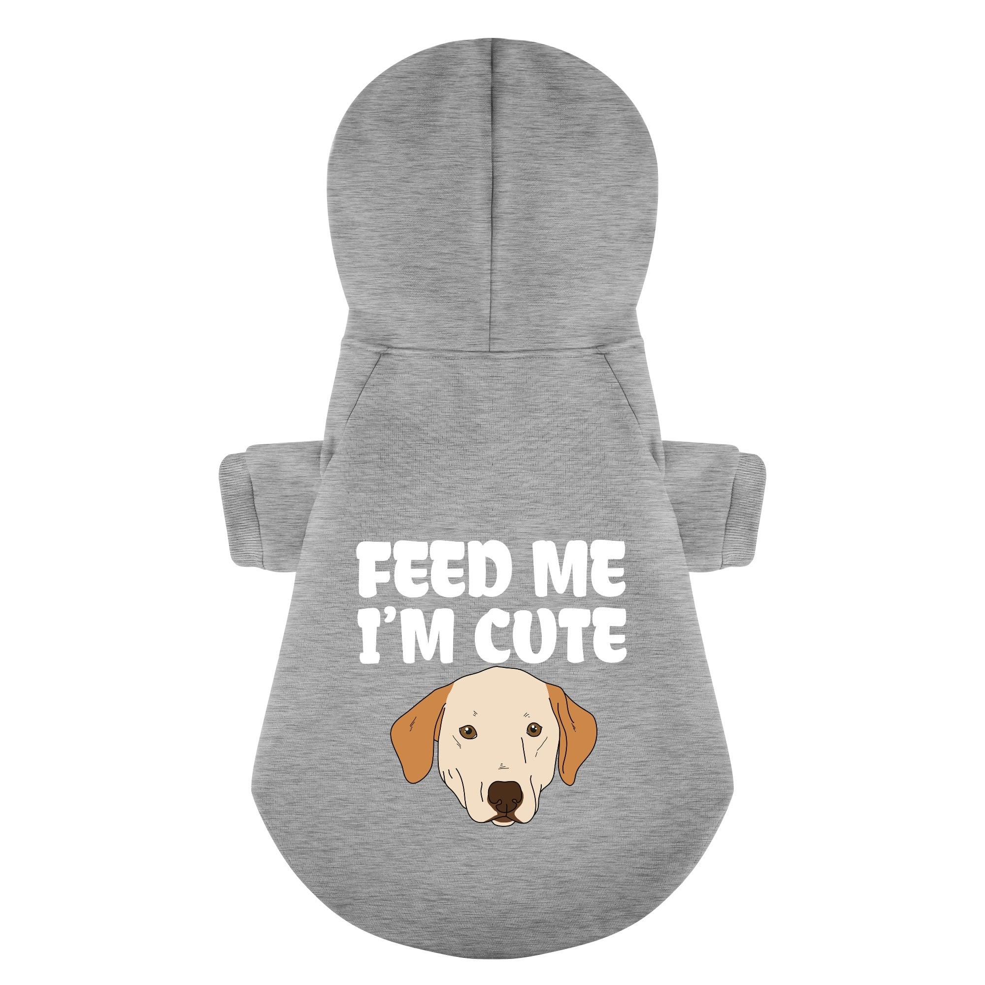 Feed me, I’m cute - Labrador Hoodie - Dog Clothes