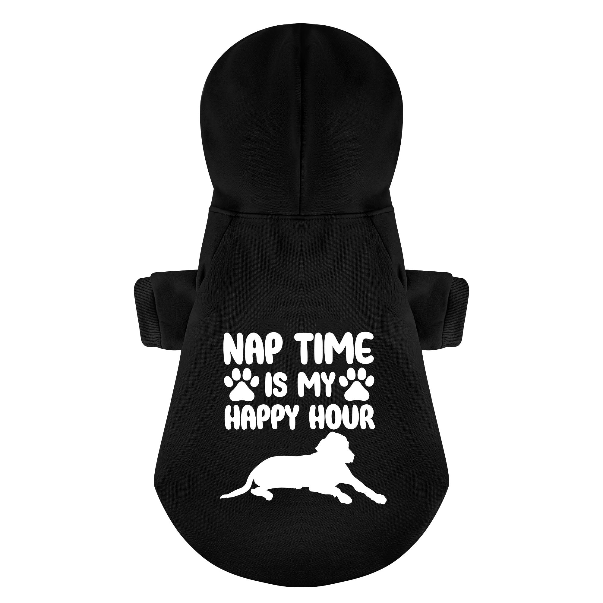 Nap Time is My Happy Hour - Labrador Hoodie - Dog Clothes