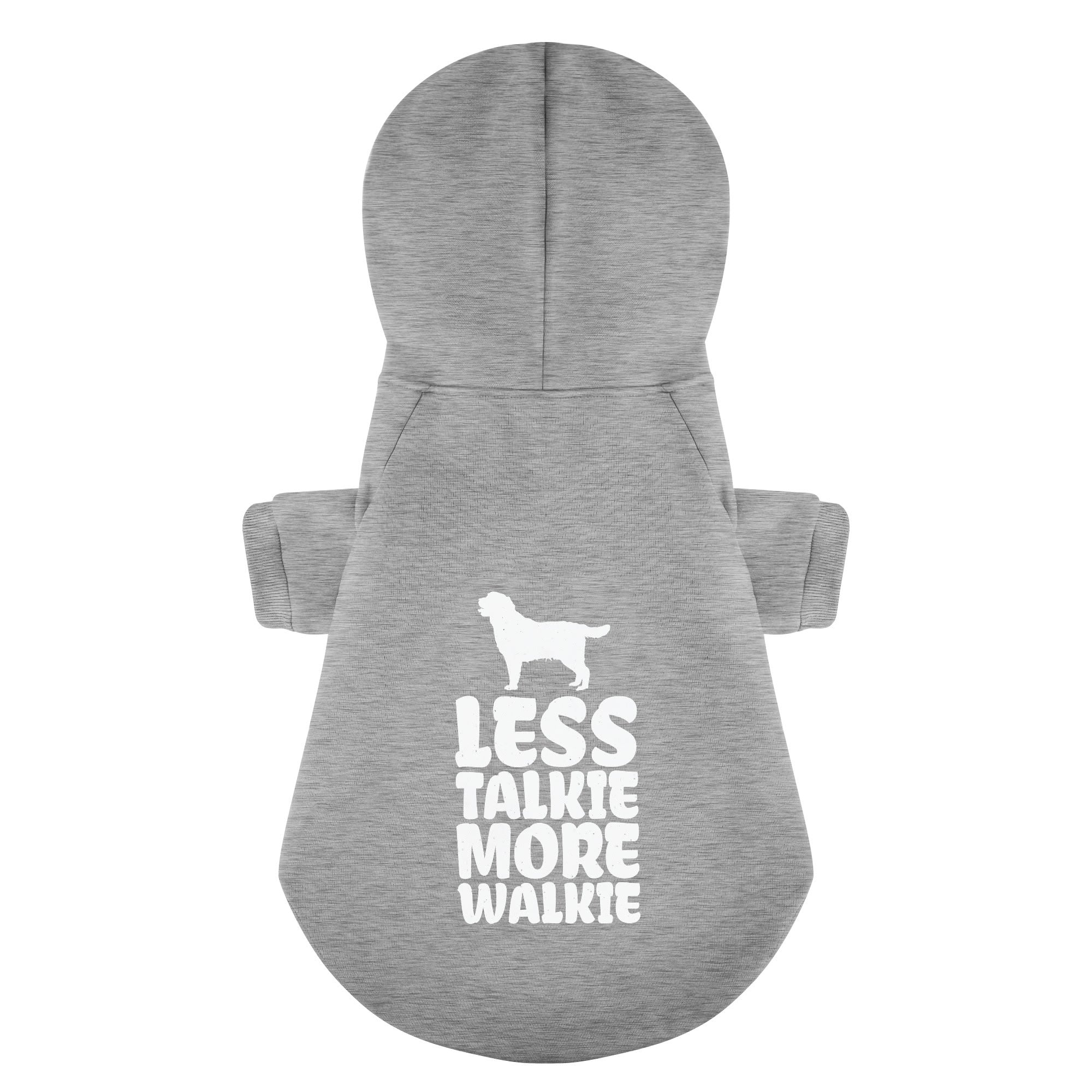Less talkie more walkie - Labrador Hoodie - Dog Clothes