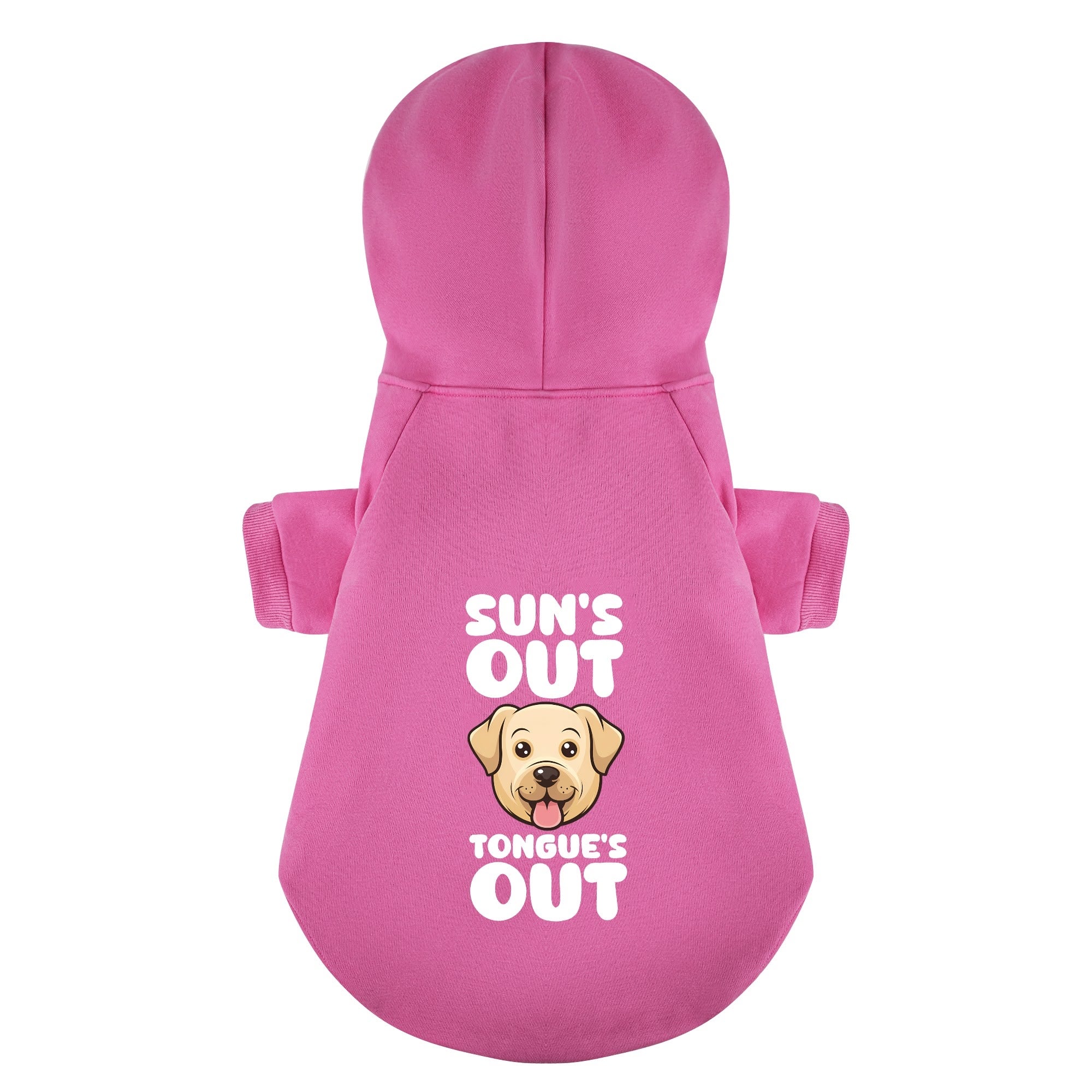 Sun’s Out, Tongue’s Out - Labrador Hoodie - Dog Clothes