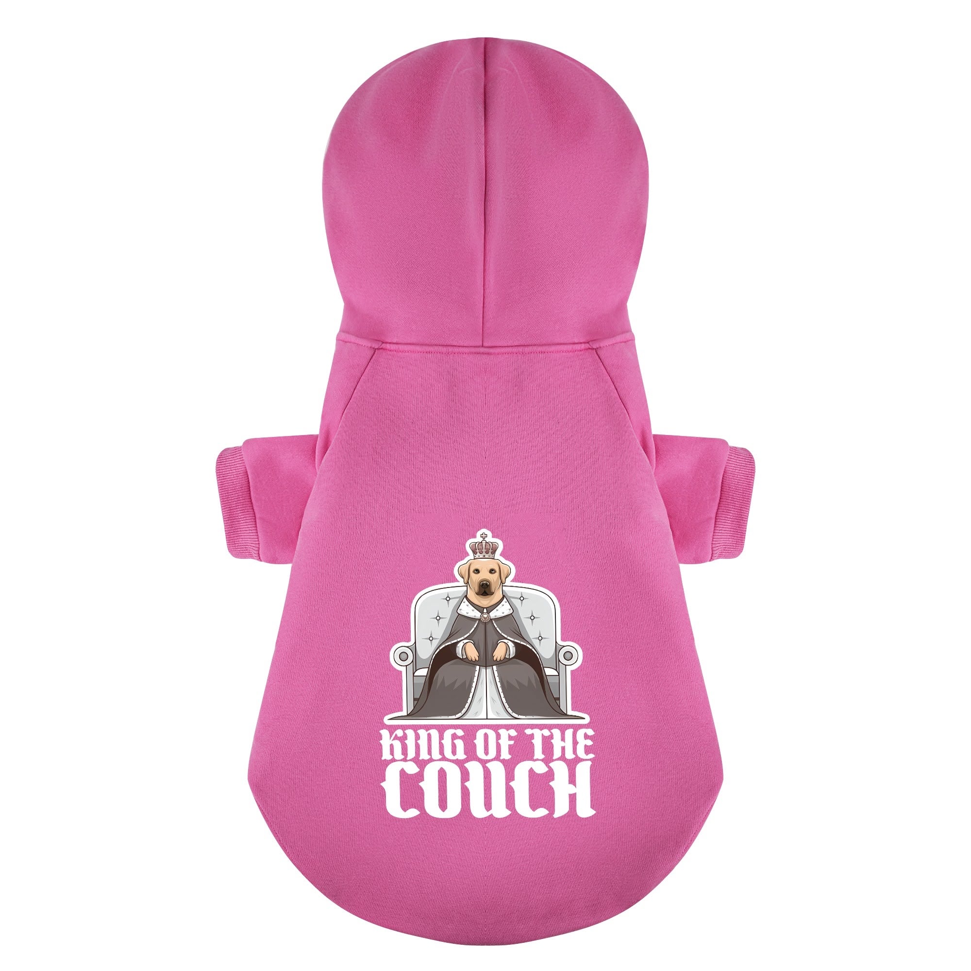 King of the Couch - Labrador Hoodie - Dog Clothes