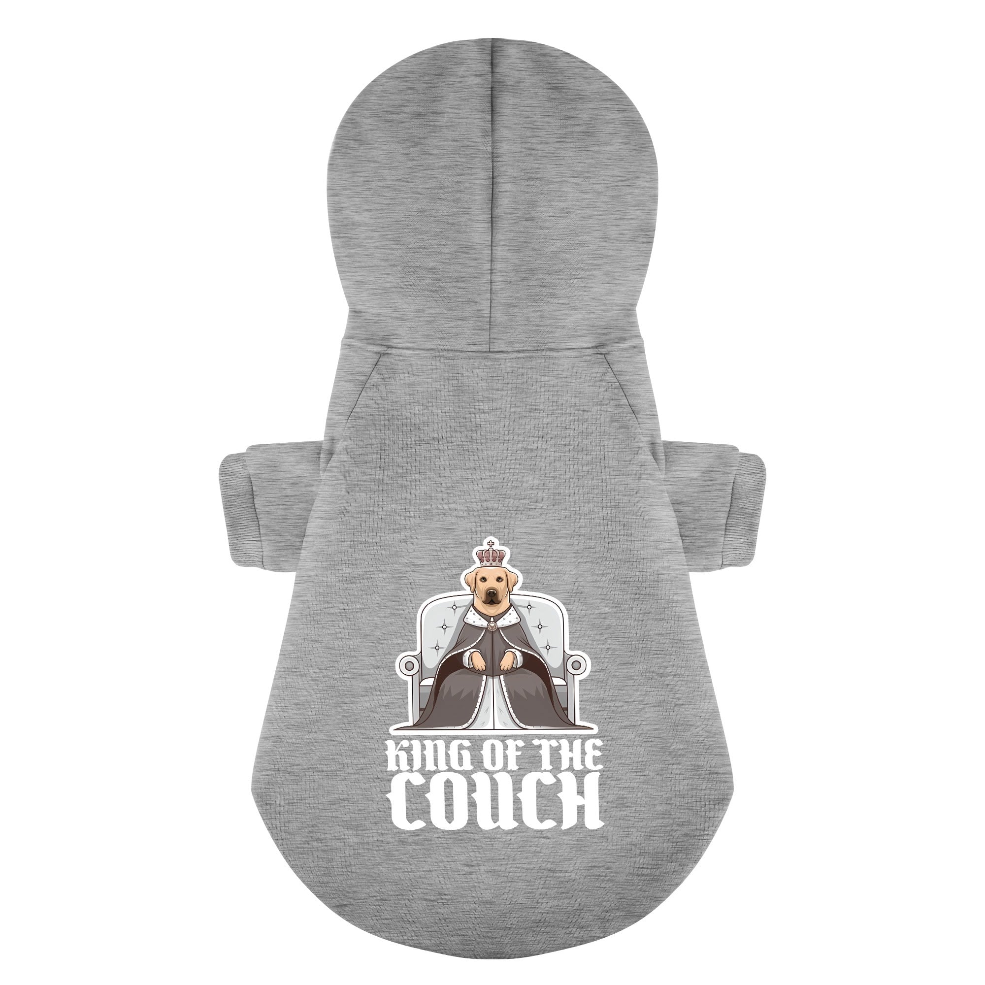 King of the Couch - Labrador Hoodie - Dog Clothes