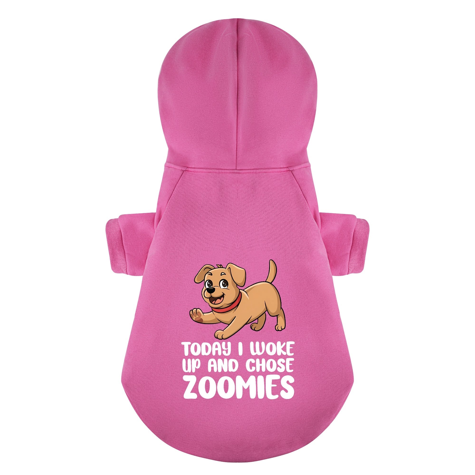 TODAY I WOKE UP AND CHOSE ZOOMIES - Labrador Hoodie - Dog Clothes