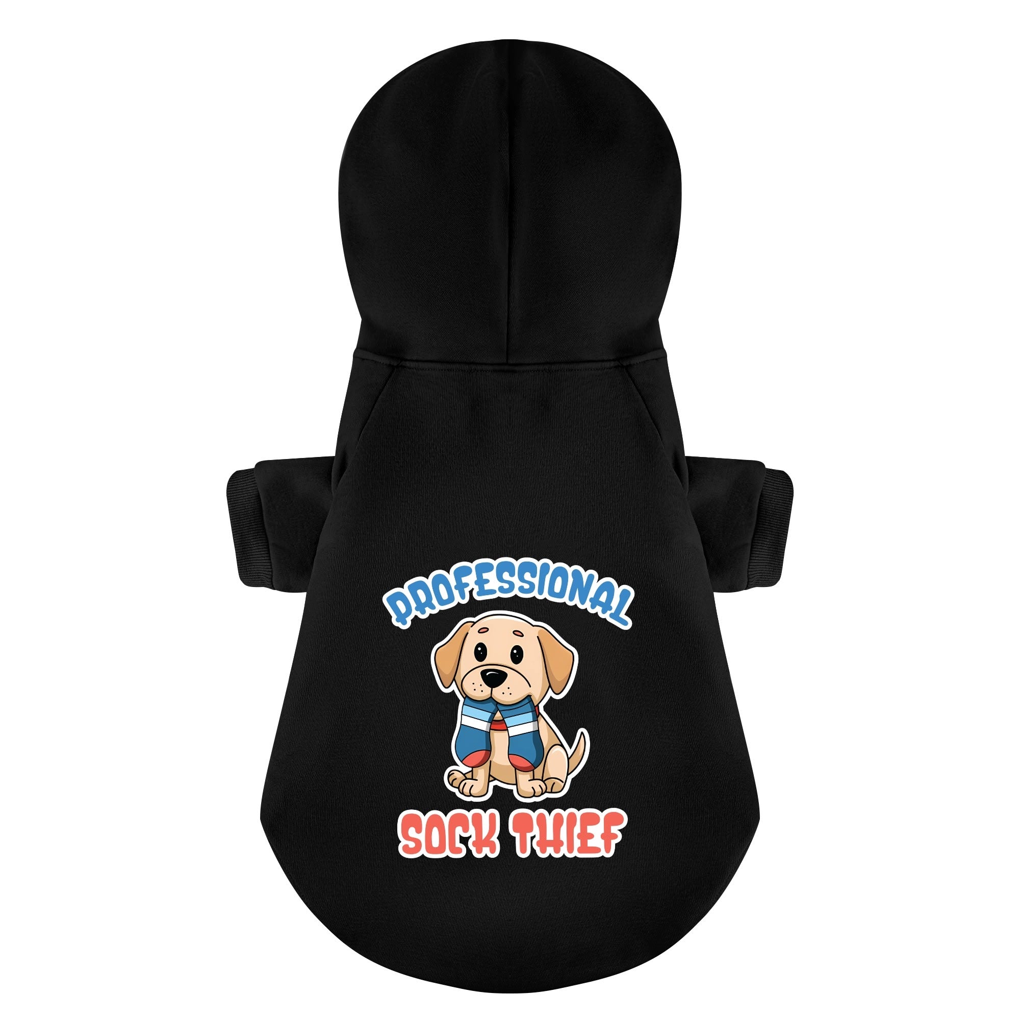 Professional Sock Thief - Labrador Hoodie - Dog Clothes