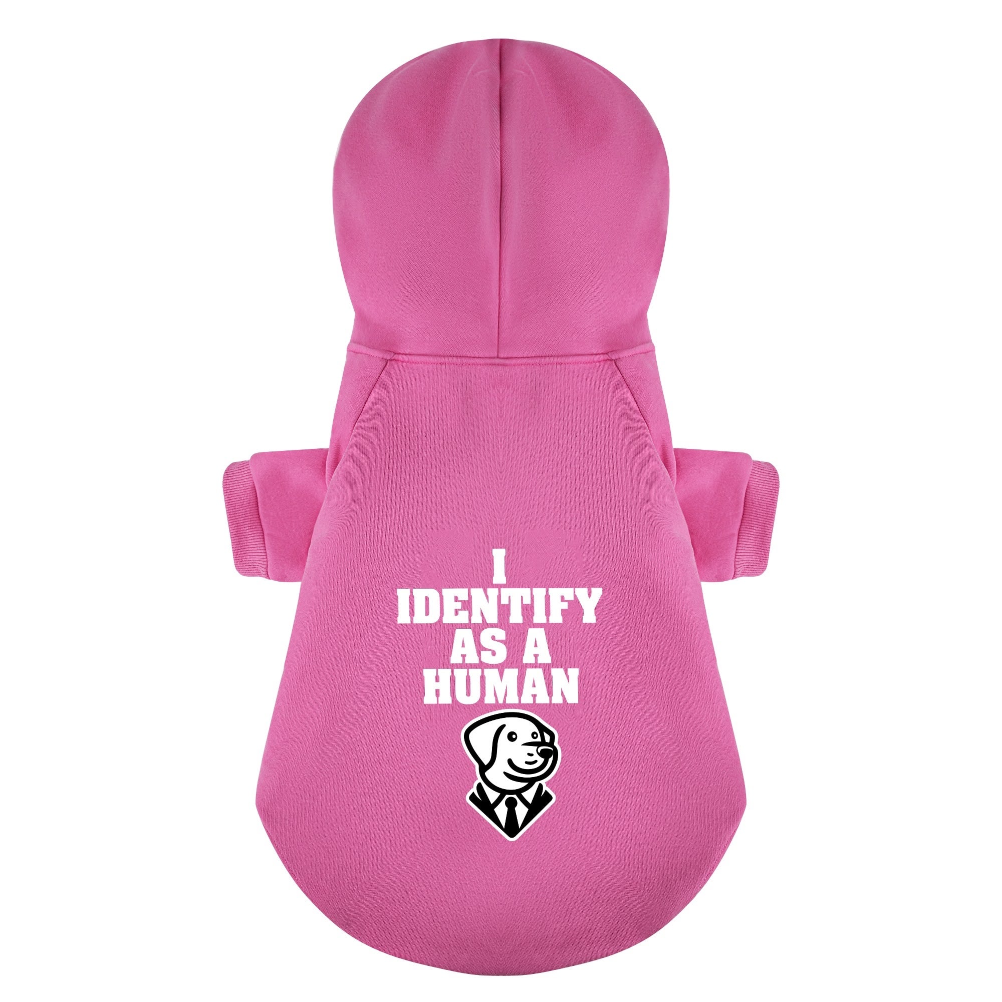 I IDENTIFY AS A HUMAN - Labrador Hoodie - Dog Clothes