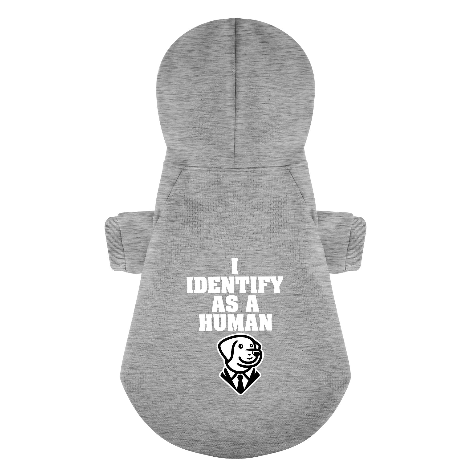 I IDENTIFY AS A HUMAN - Labrador Hoodie - Dog Clothes