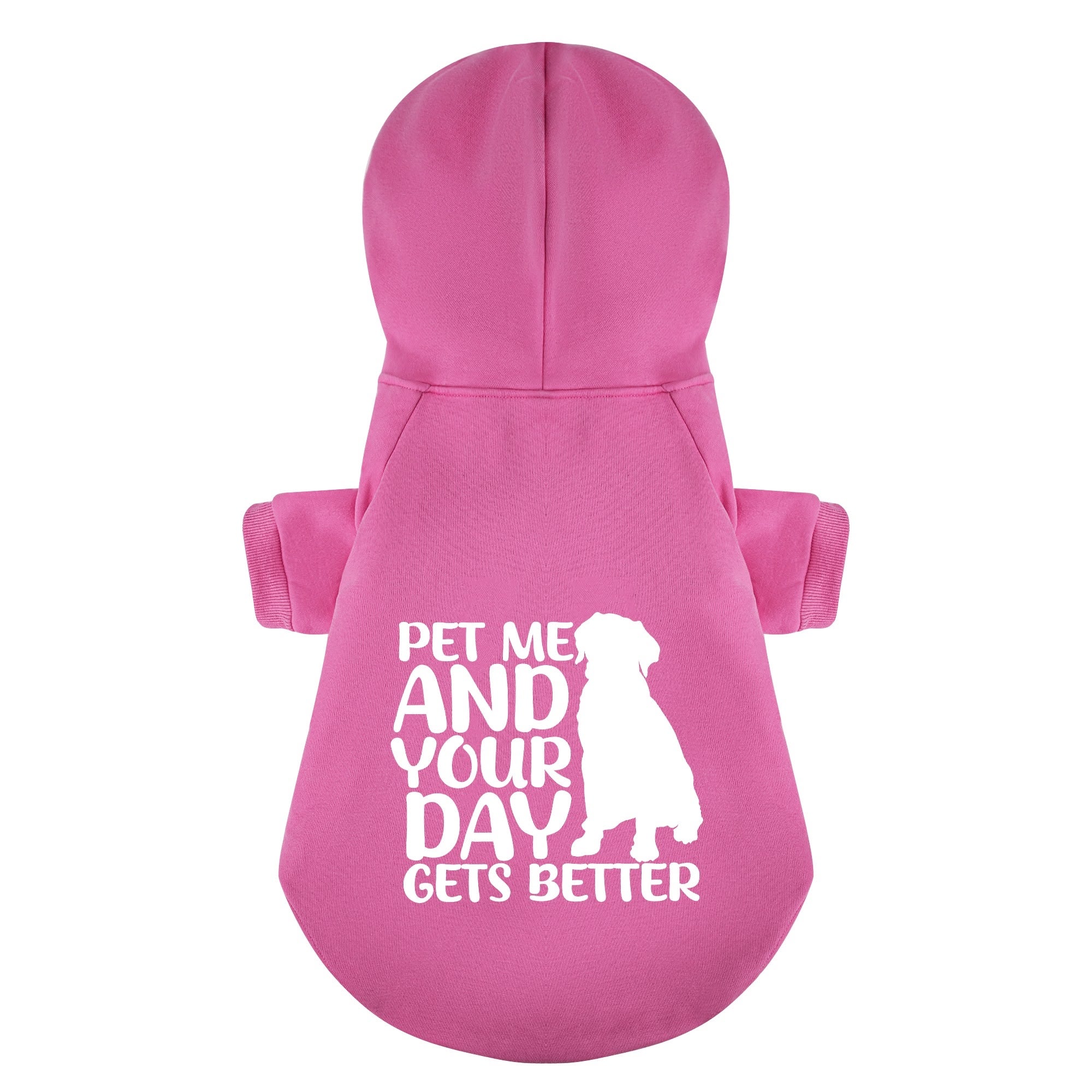PET ME AND YOUR DAY GETS BETTER - Labrador Hoodie - Dog Clothes
