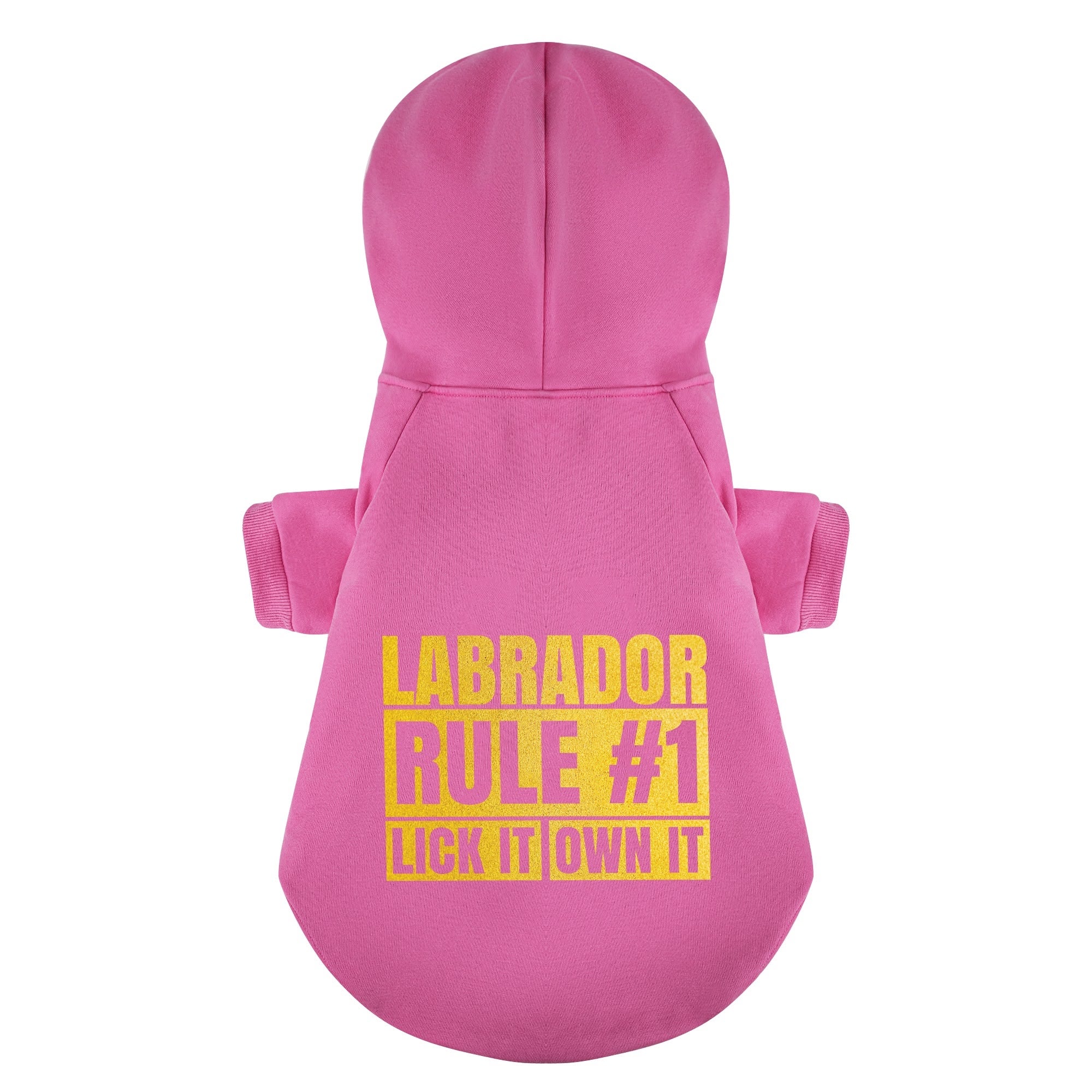 Labrador Rule #1: Lick it, own it - Labrador Hoodie - Dog Clothes
