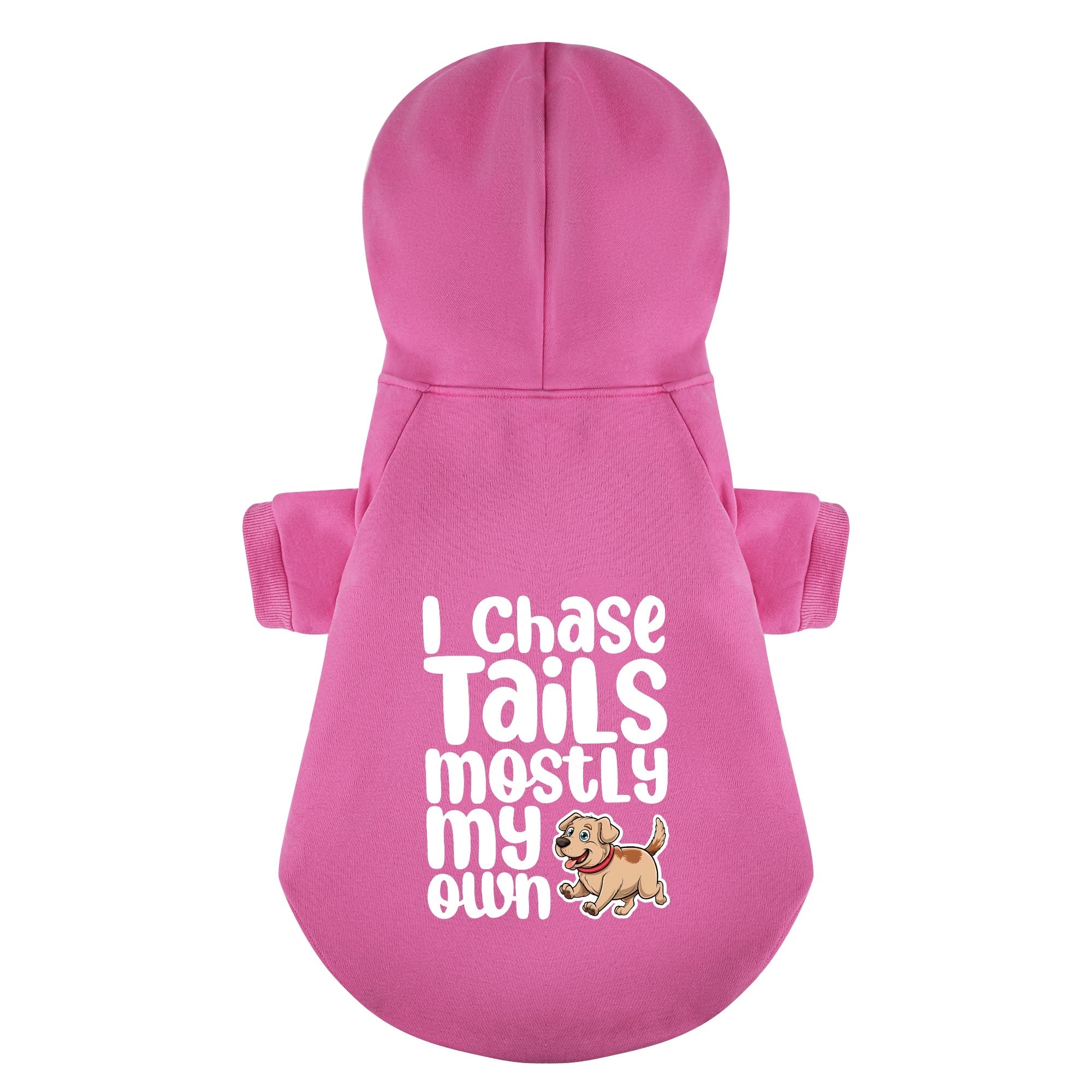 I chase tails… mostly my own - Labrador Hoodie - Dog Clothes