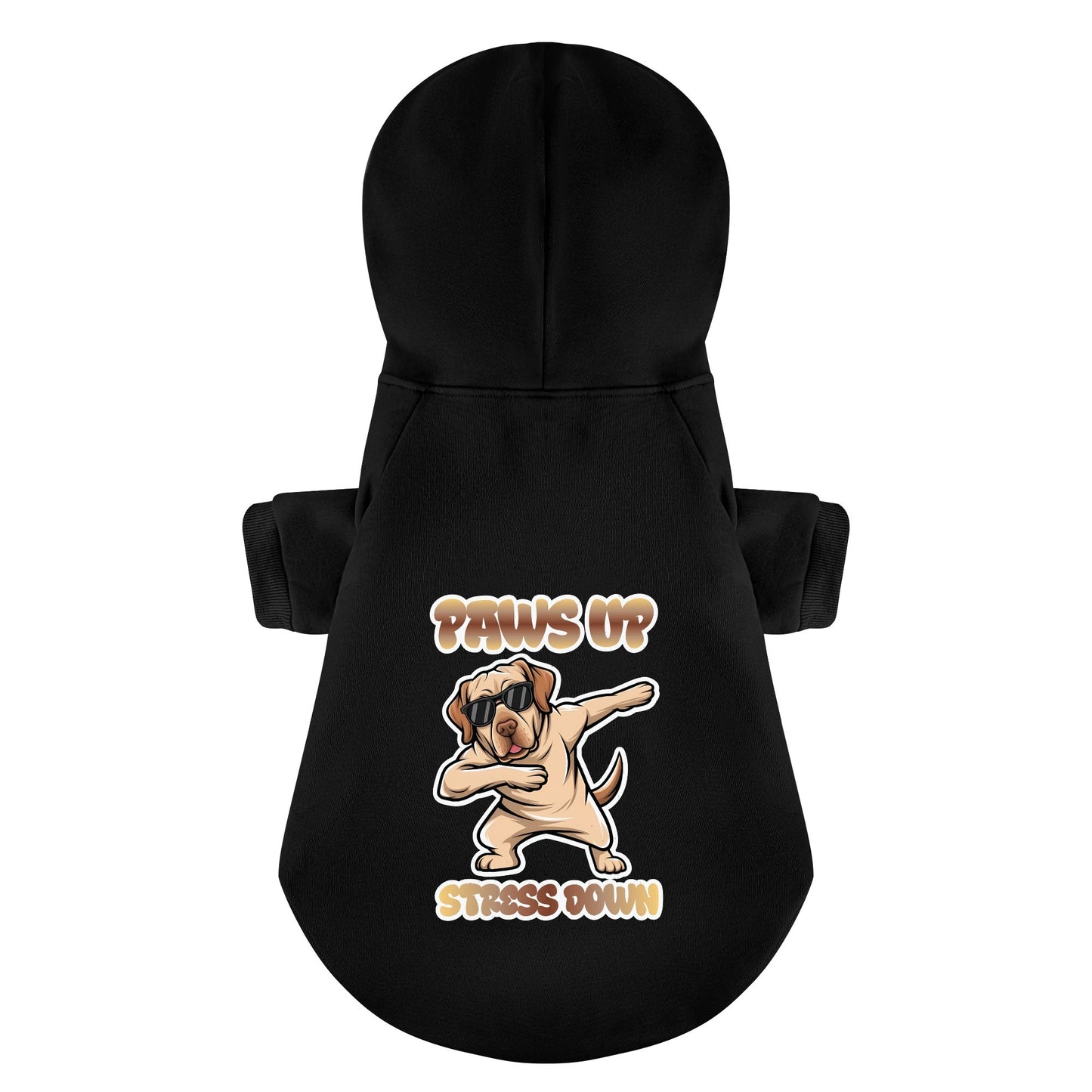 Paws up, stress down - Labrador Hoodie - Dog Clothes
