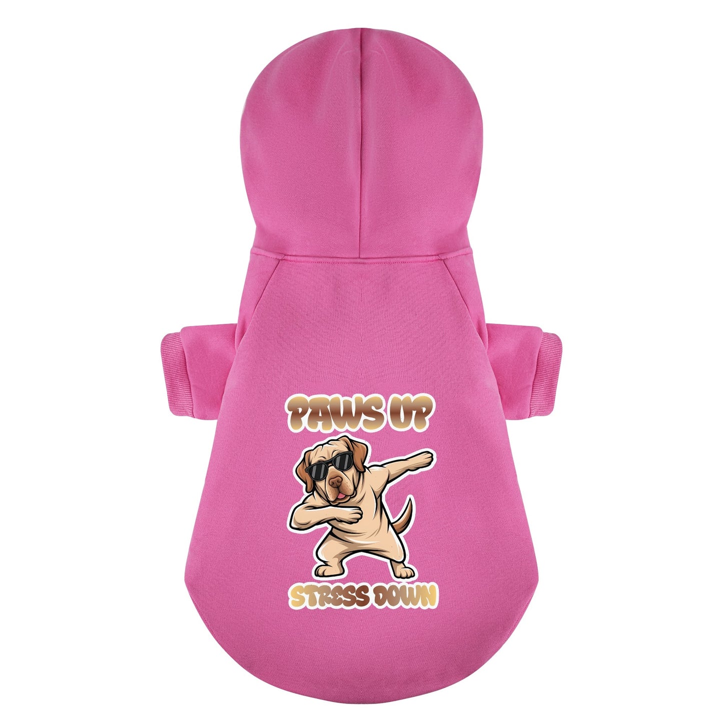 Paws up, stress down - Labrador Hoodie - Dog Clothes