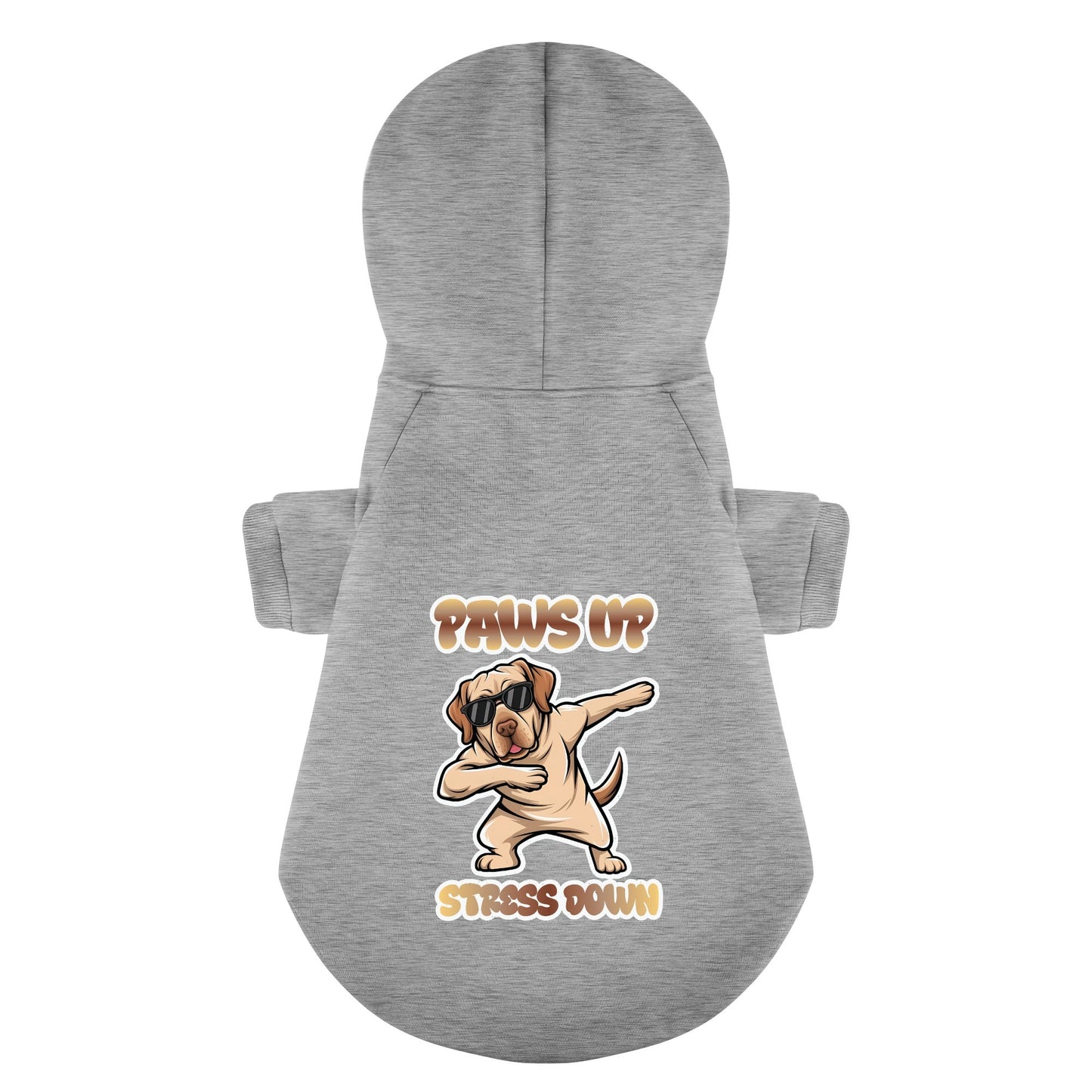 Paws up, stress down - Labrador Hoodie - Dog Clothes