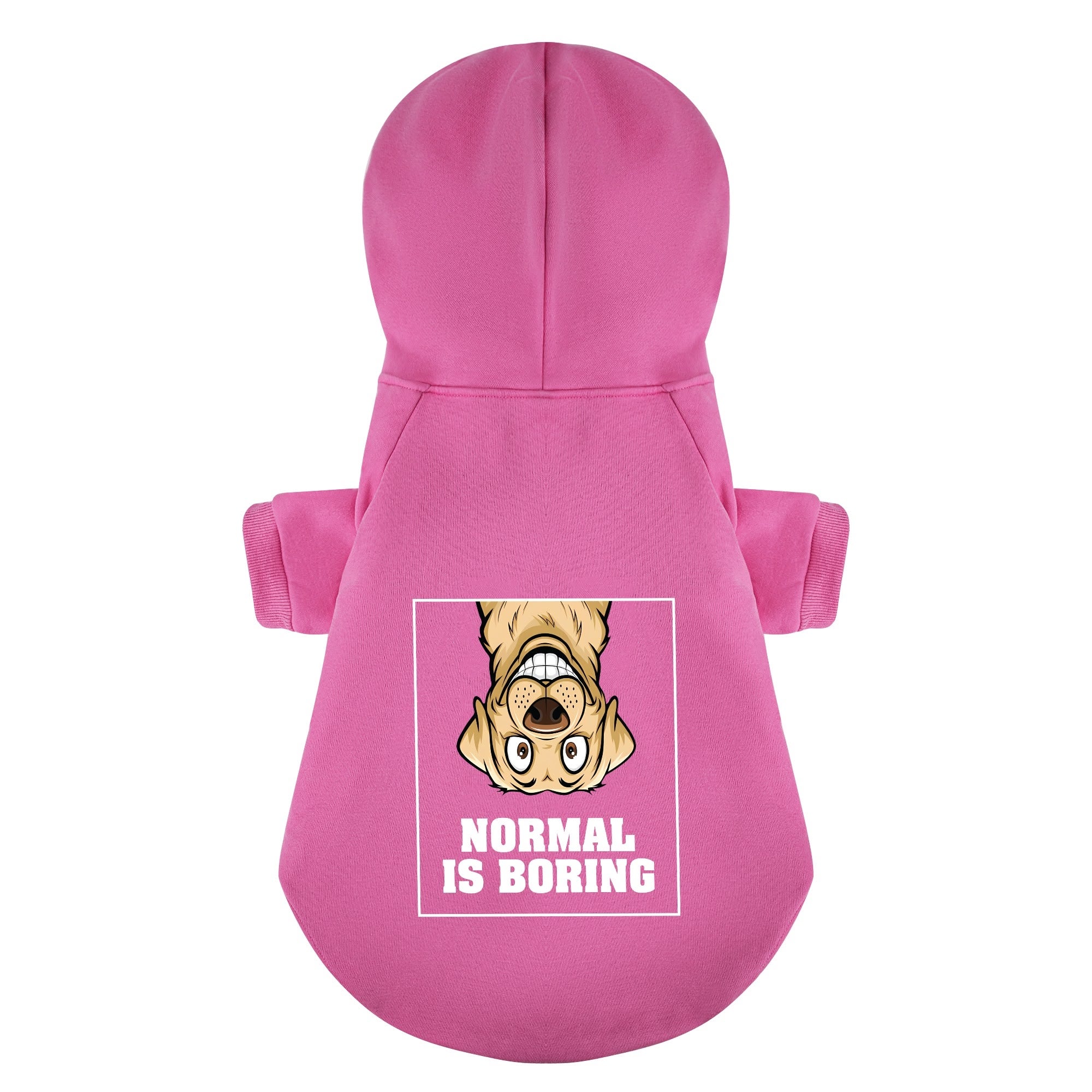 NORMAL IS BORING - Labrador Hoodie - Dog Clothes
