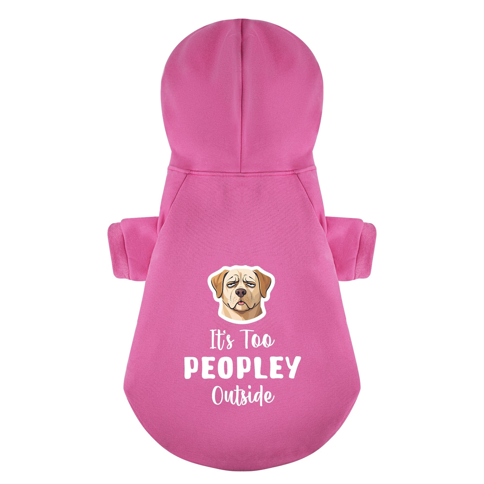Its Too PEOPLEY Outside - Labrador Hoodie - Dog Clothes