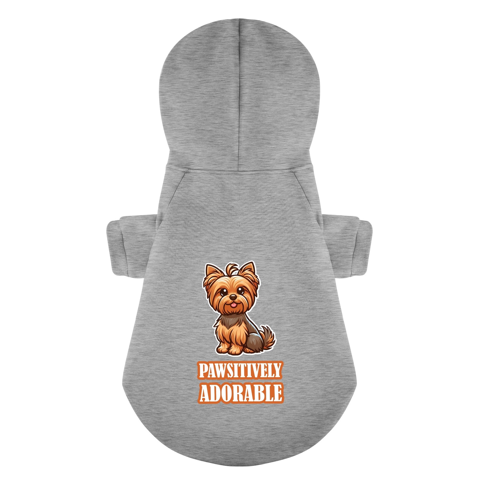 Pawsitively Adorable - Yorkie Hoodie - Dog Clothes
