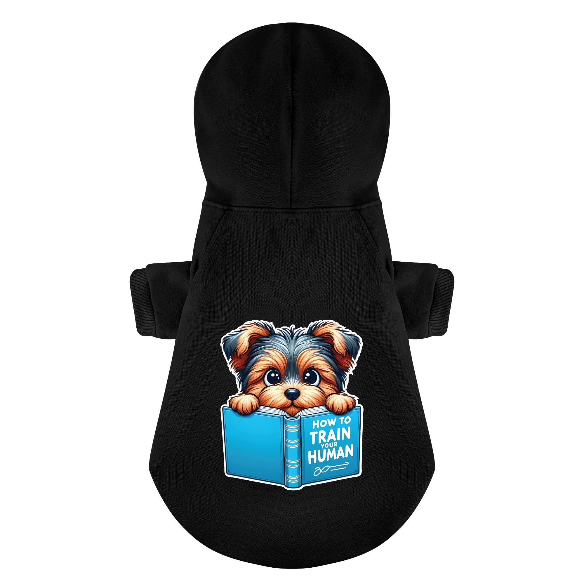 How to Train Your Human - Yorkie Hoodie - Dog Clothes