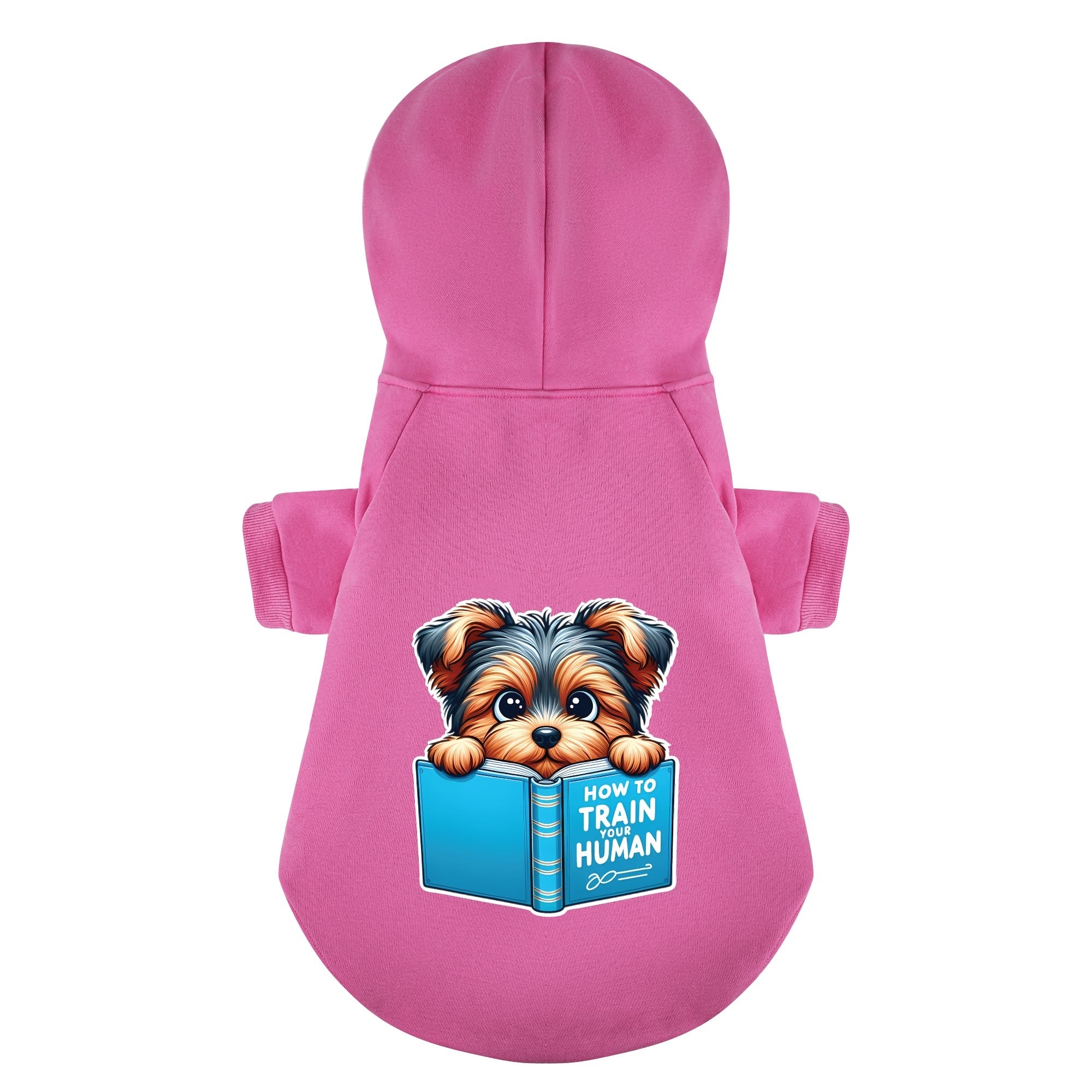 How to Train Your Human - Yorkie Hoodie - Dog Clothes