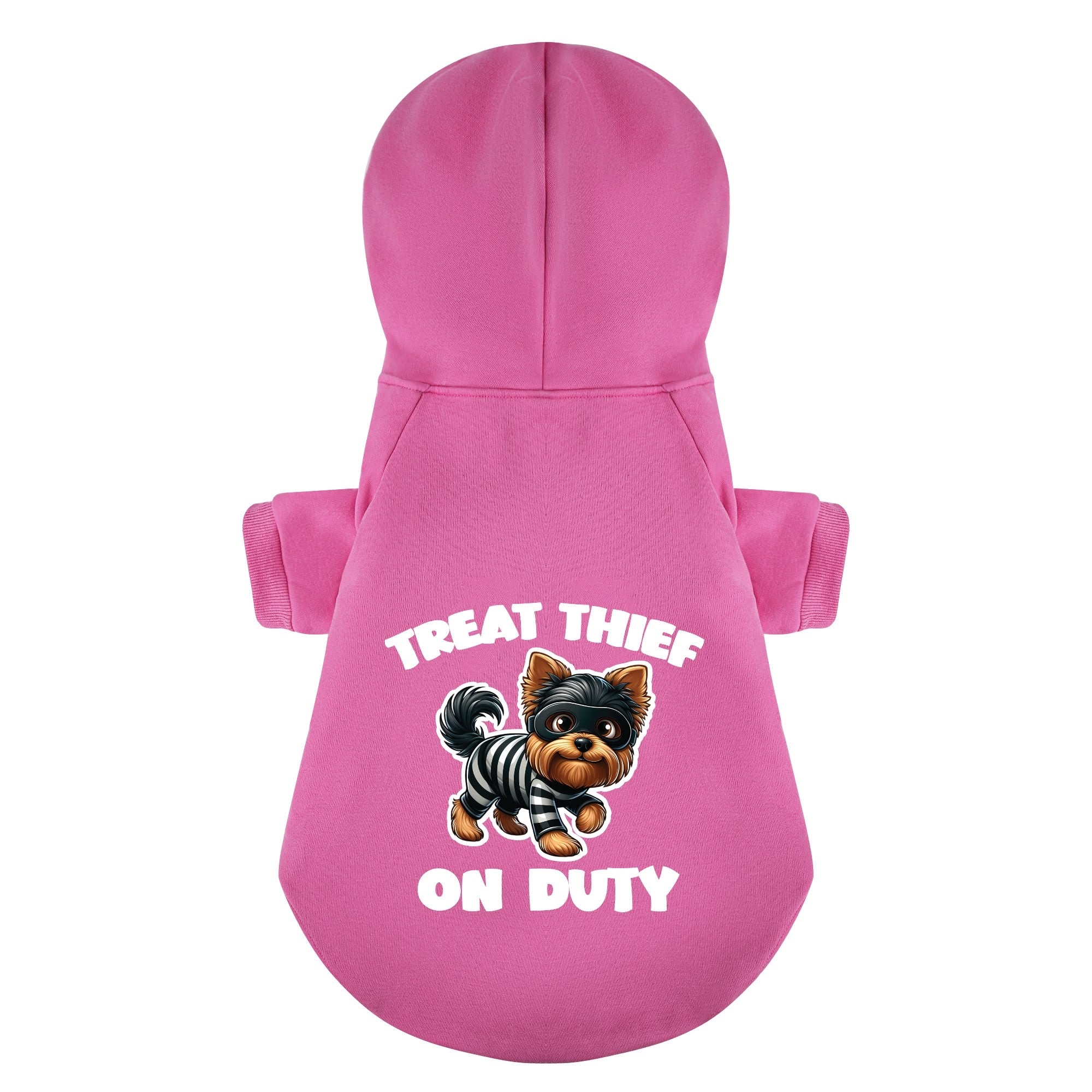 Treat thief on duty - Yorkie Hoodie - Dog Clothes