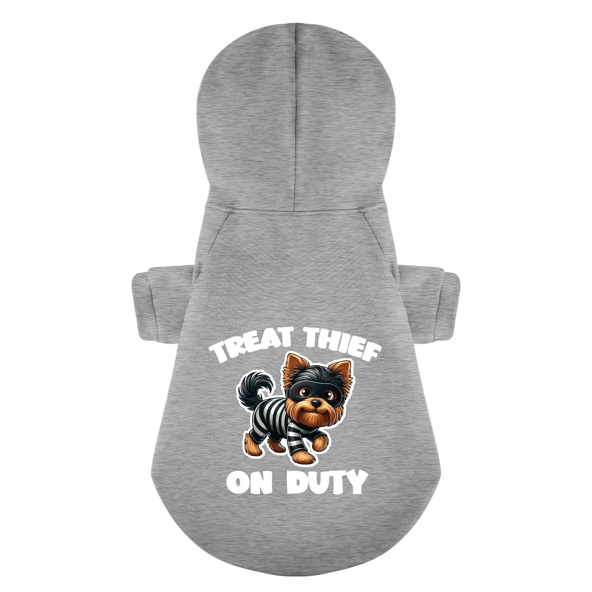 Treat thief on duty - Yorkie Hoodie - Dog Clothes
