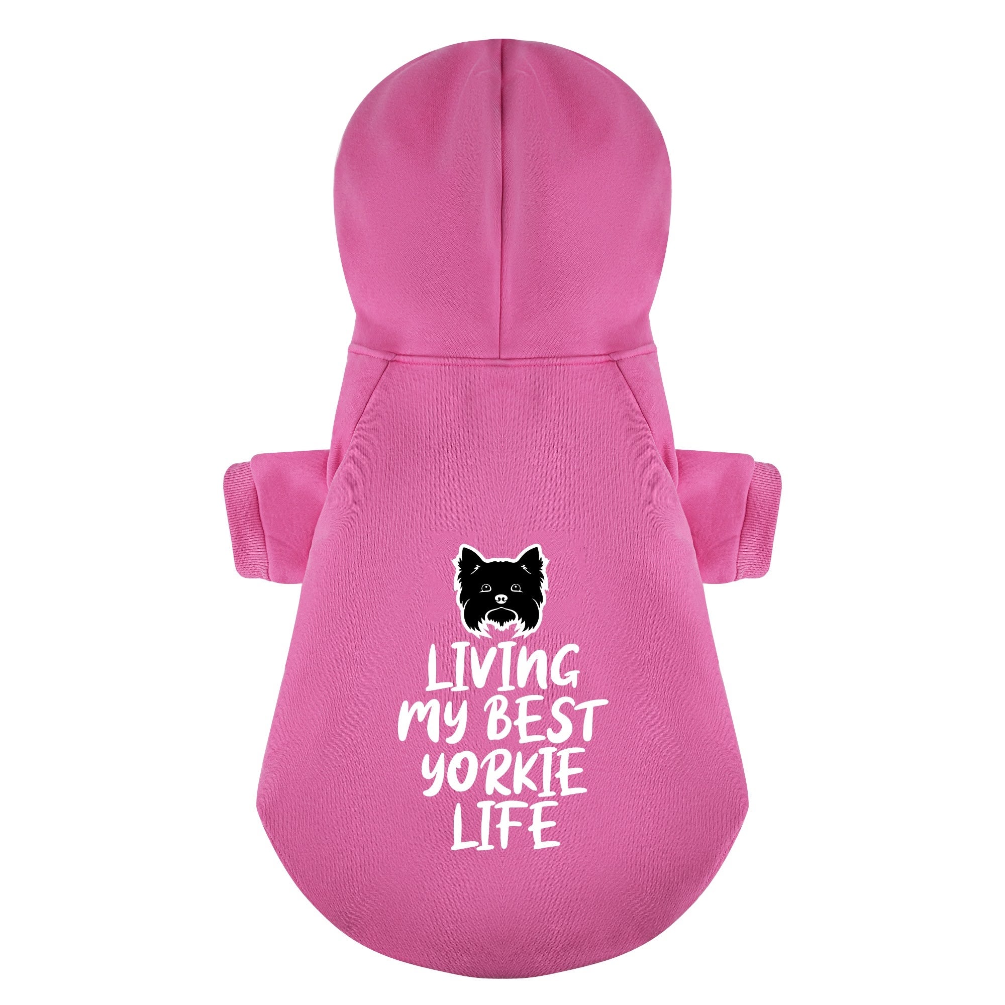 LIVING MY BEST YORKIE LIFE - Yorkie Hoodie - Dog Clothes
