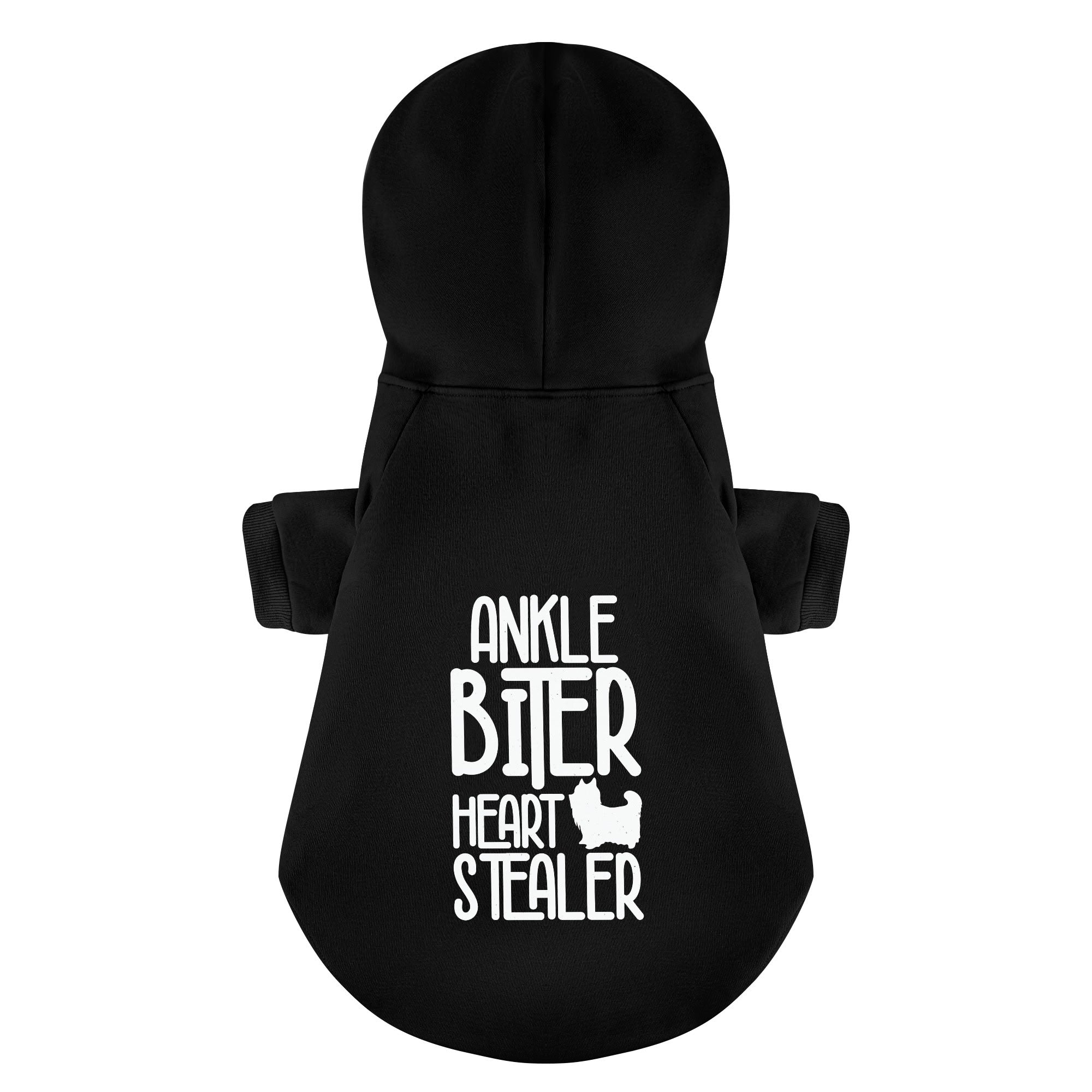 Ankle biter, heart stealer - Yorkie Hoodie - Dog Clothes