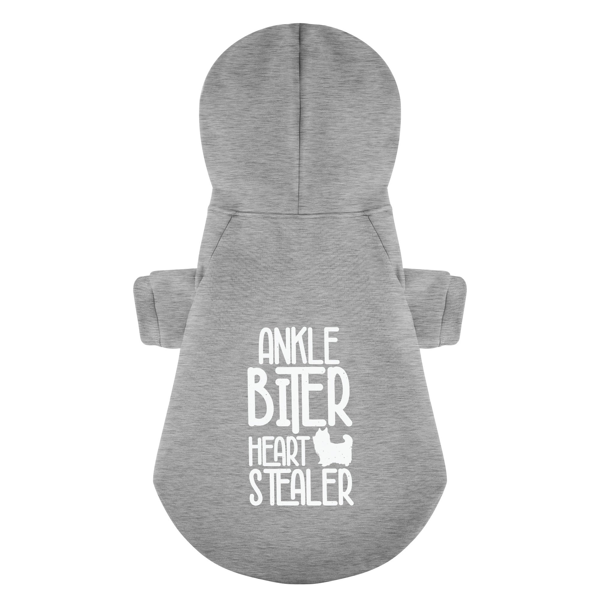 Ankle biter, heart stealer - Yorkie Hoodie - Dog Clothes