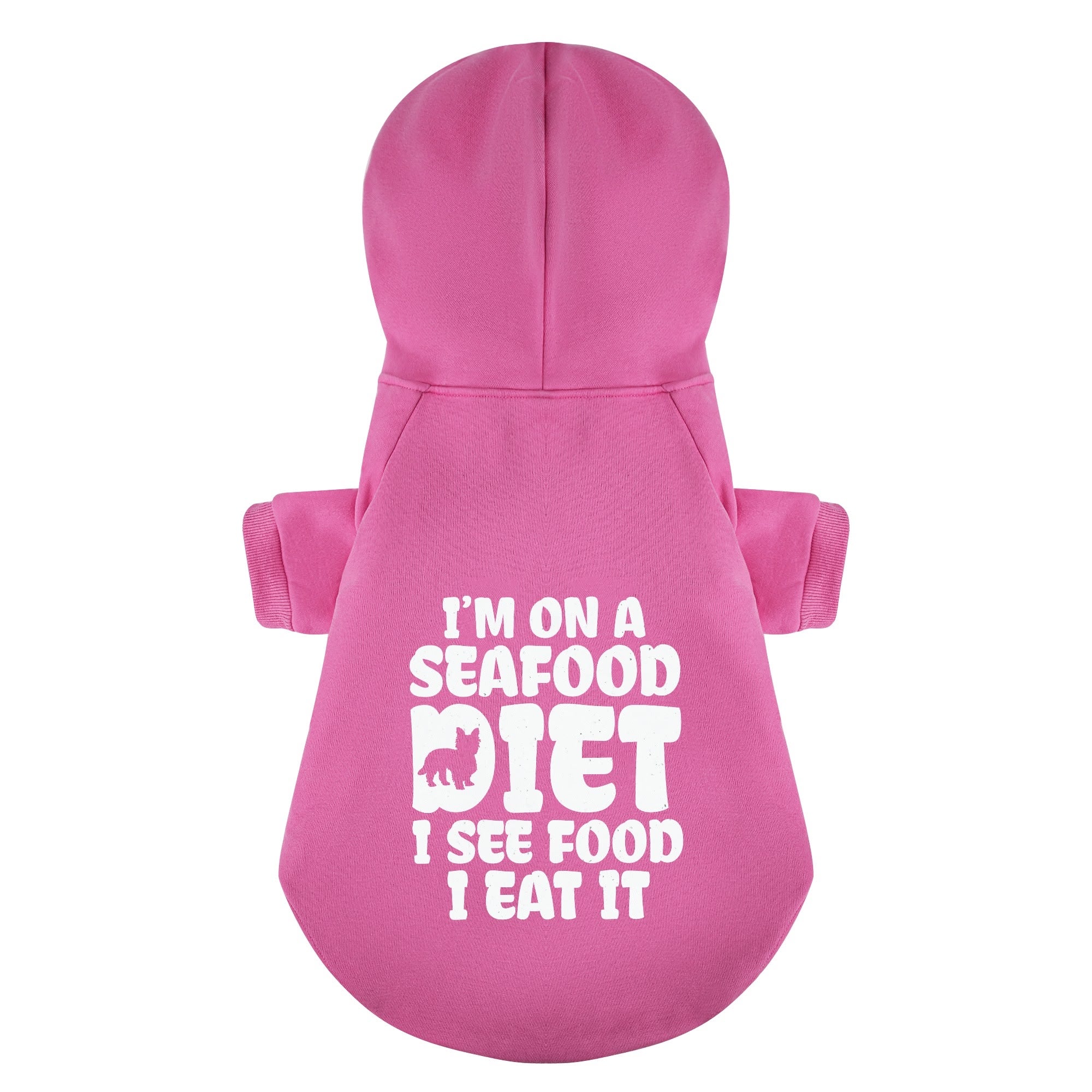 I’m on a seafood diet… I see food, I eat it - Yorkie Hoodie - Dog Clothes