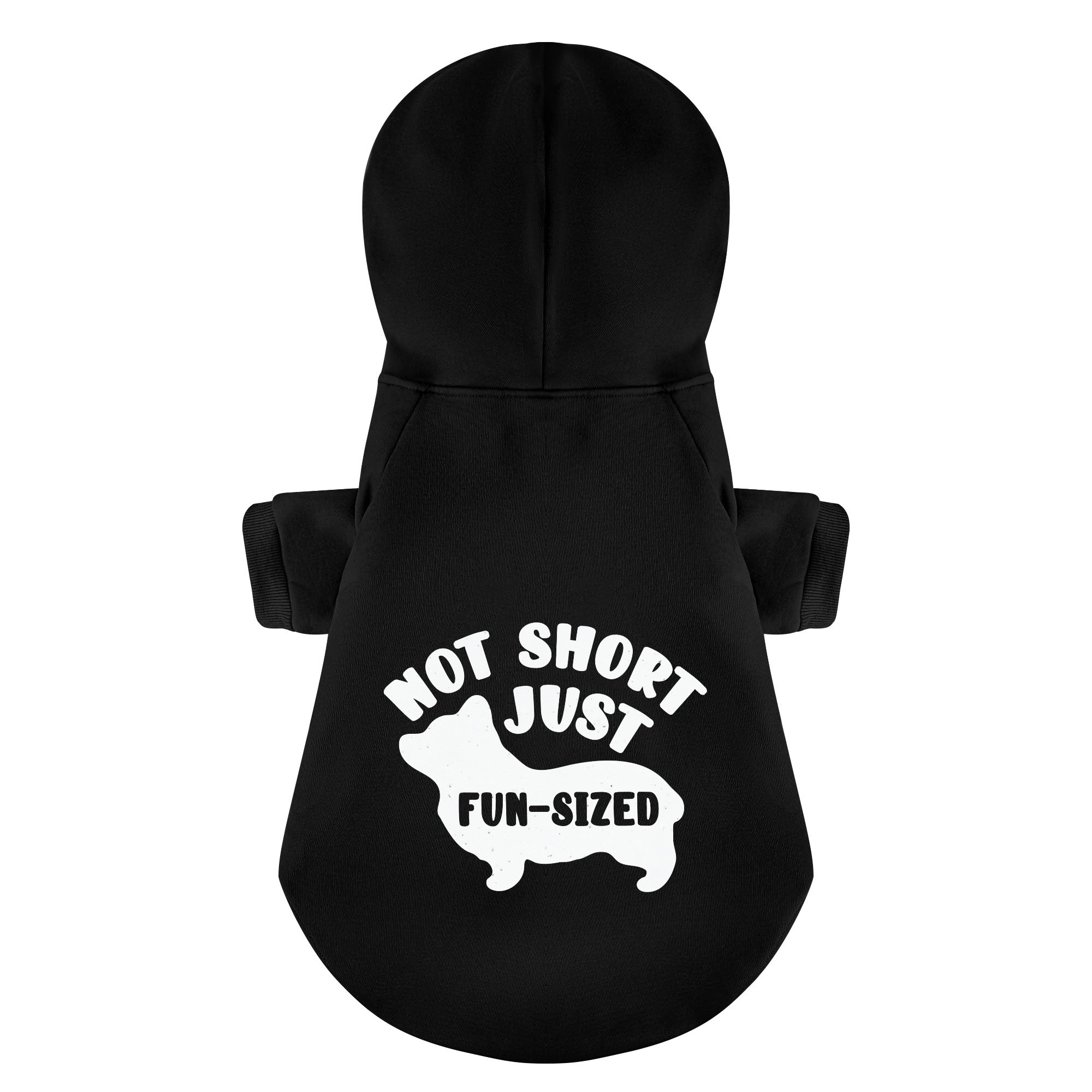 Not Short, Just Fun-Sized - Corgi Hoodie - Dog Clothes