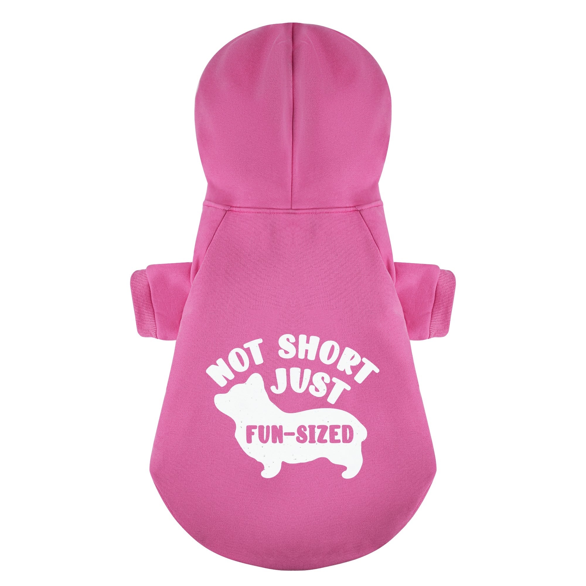 Not Short, Just Fun-Sized - Corgi Hoodie - Dog Clothes