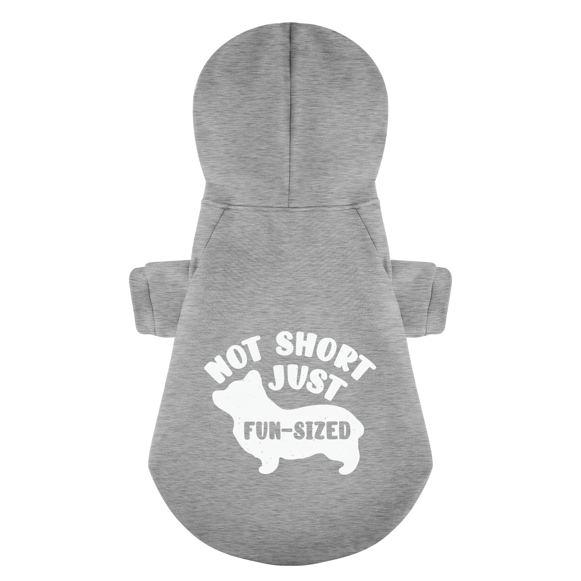 Not Short, Just Fun-Sized - Corgi Hoodie - Dog Clothes