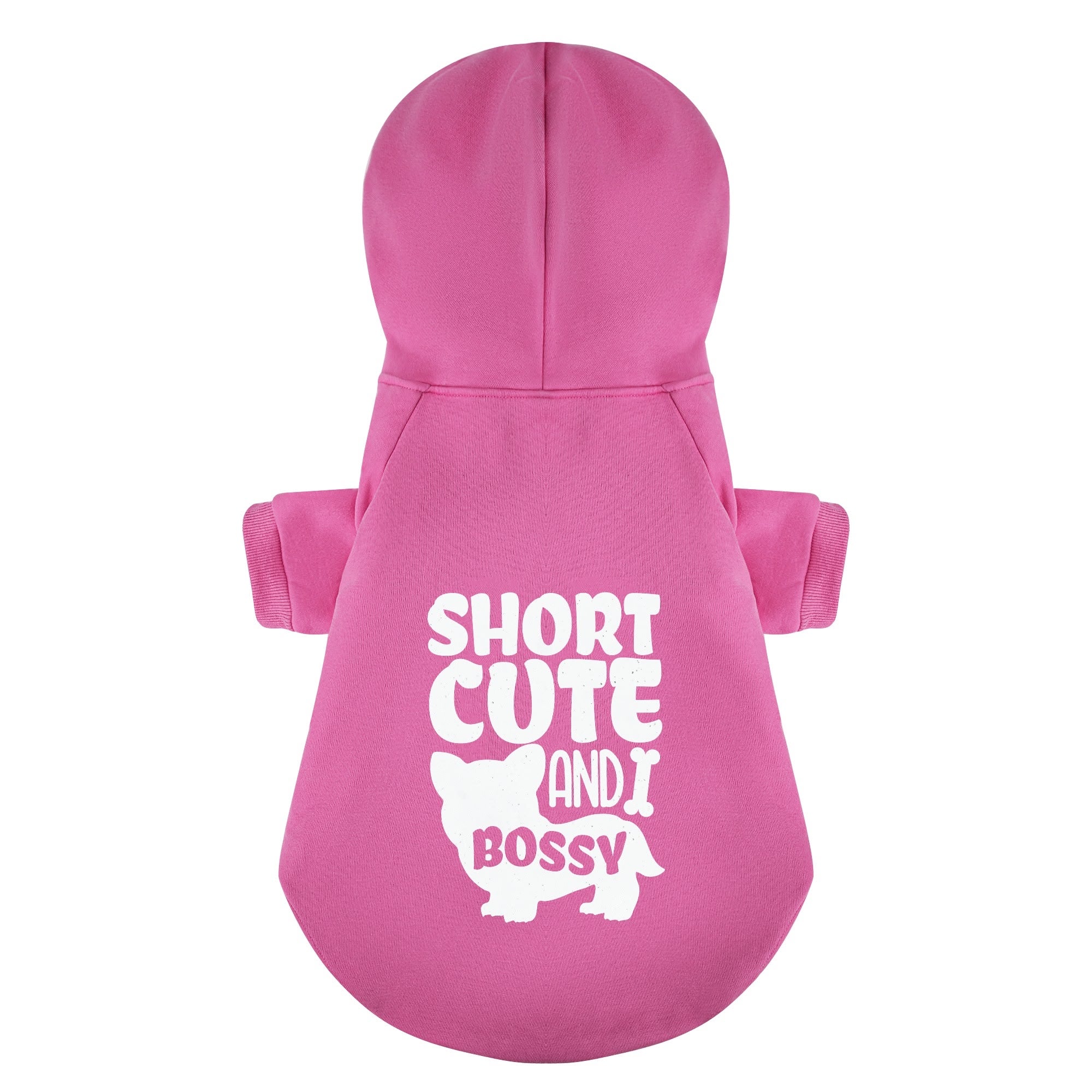 Short, Cute & Bossy - Corgi Hoodie - Dog Clothes