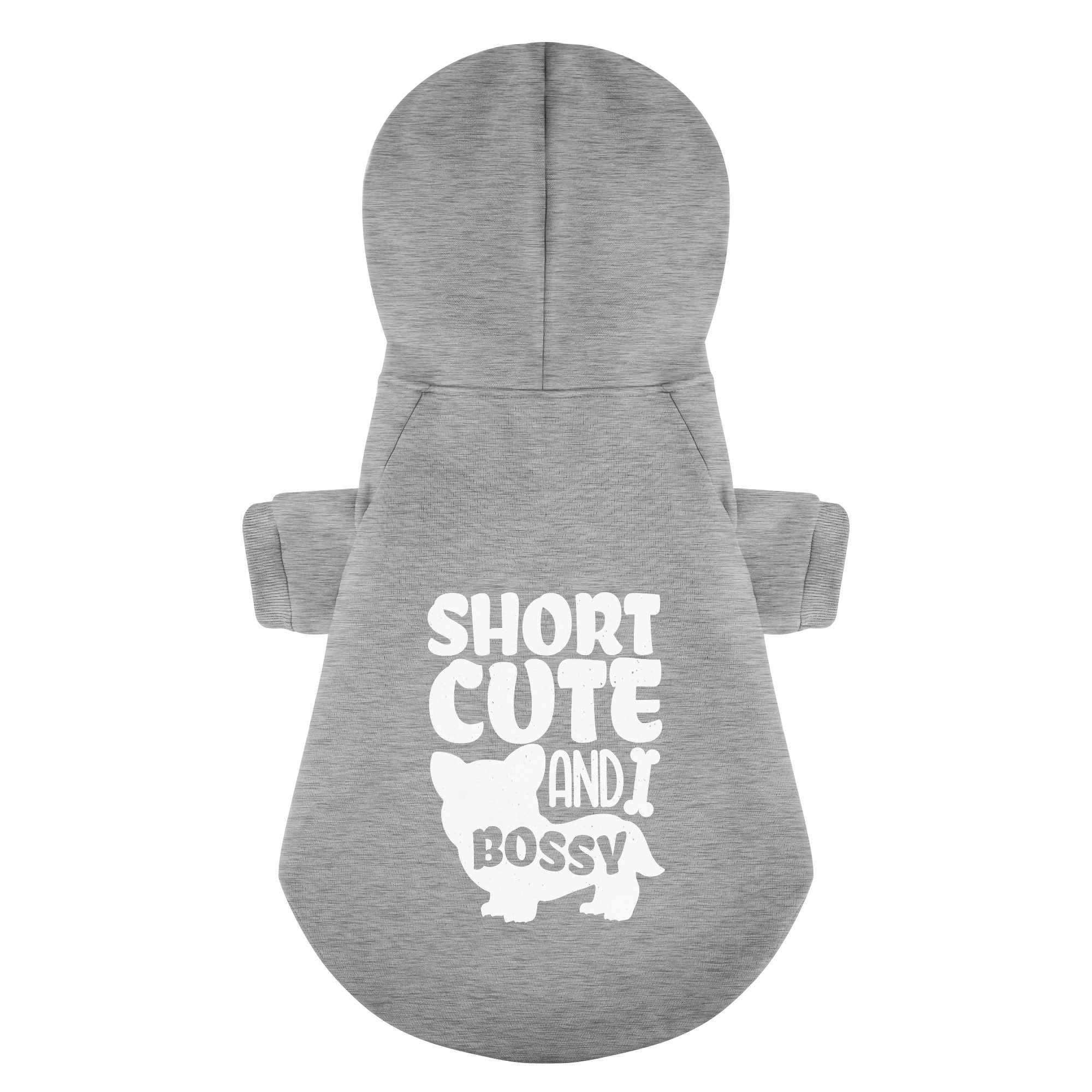Short, Cute & Bossy - Corgi Hoodie - Dog Clothes