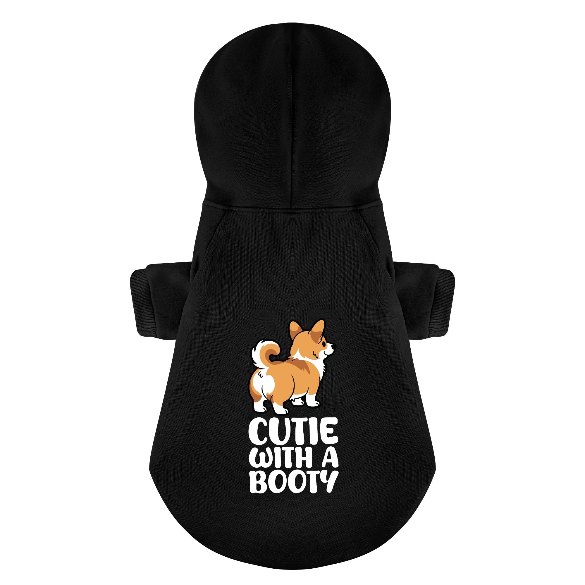 Cutie with a booty - Corgi Hoodie - Dog Clothes