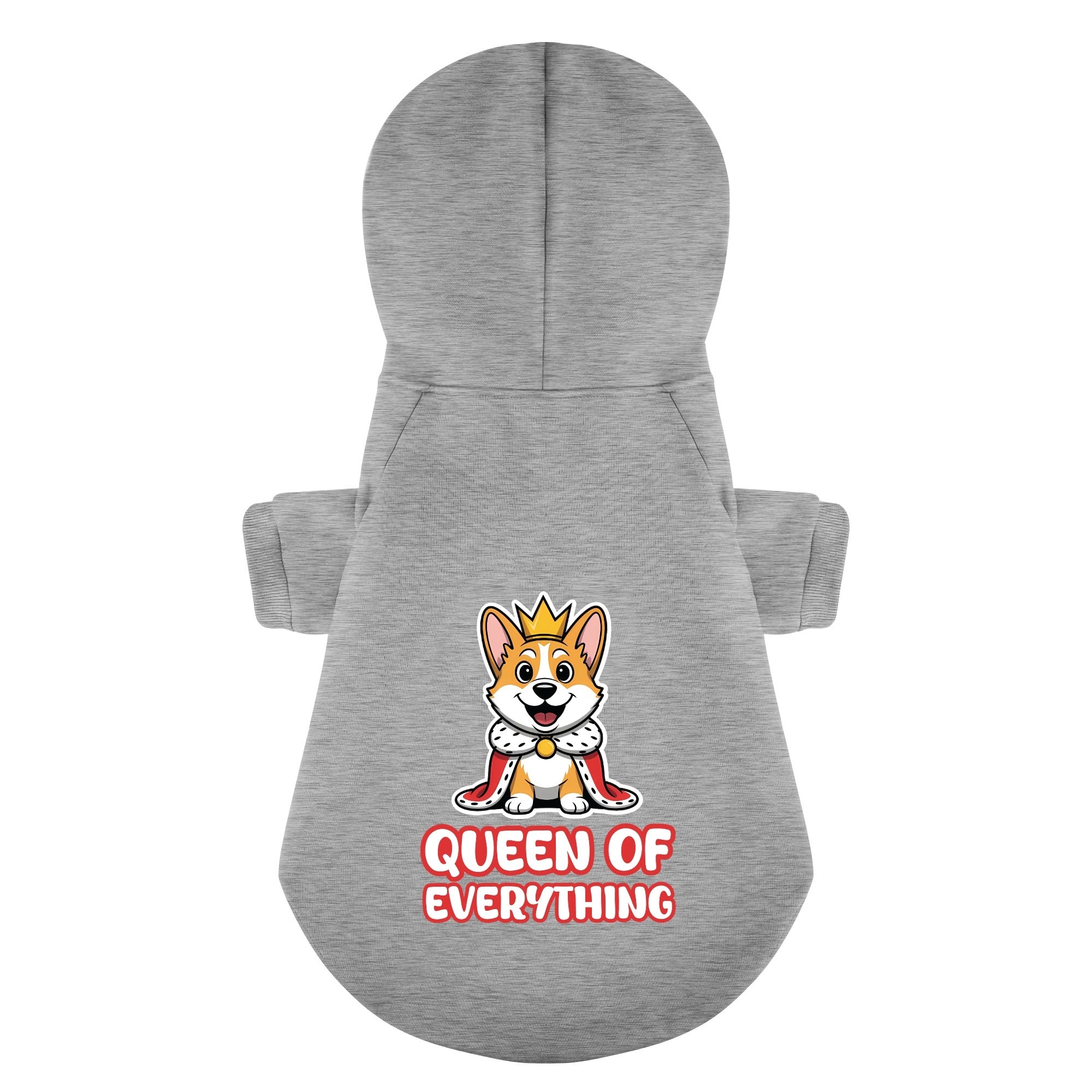 Queen of Everything - Corgi Hoodie - Dog Clothes