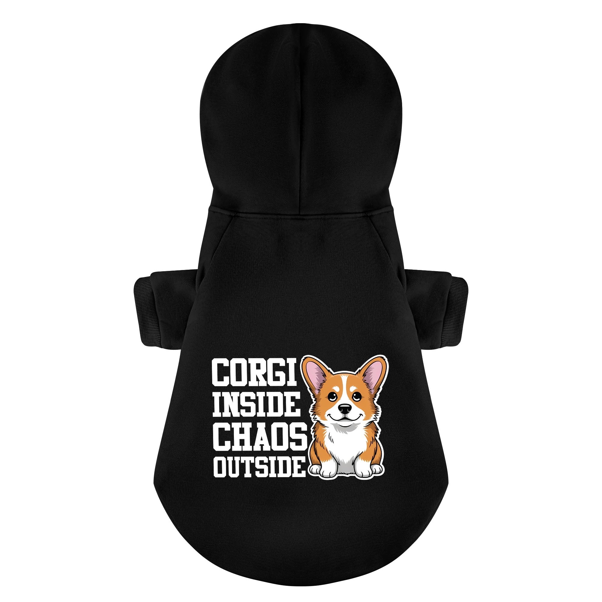 Corgi Inside, Chaos Outside - Corgi Hoodie - Dog Clothes