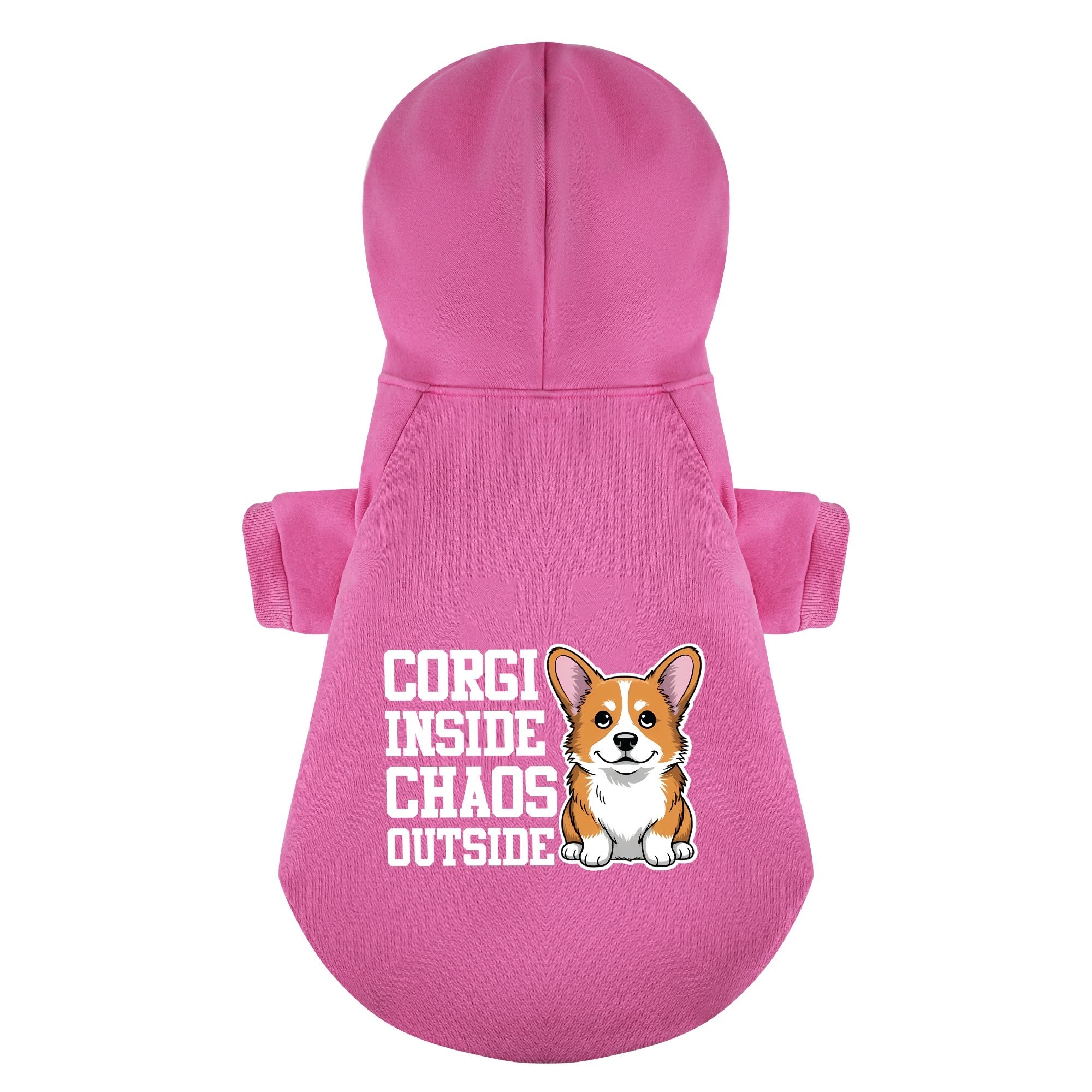 Corgi Inside, Chaos Outside - Corgi Hoodie - Dog Clothes