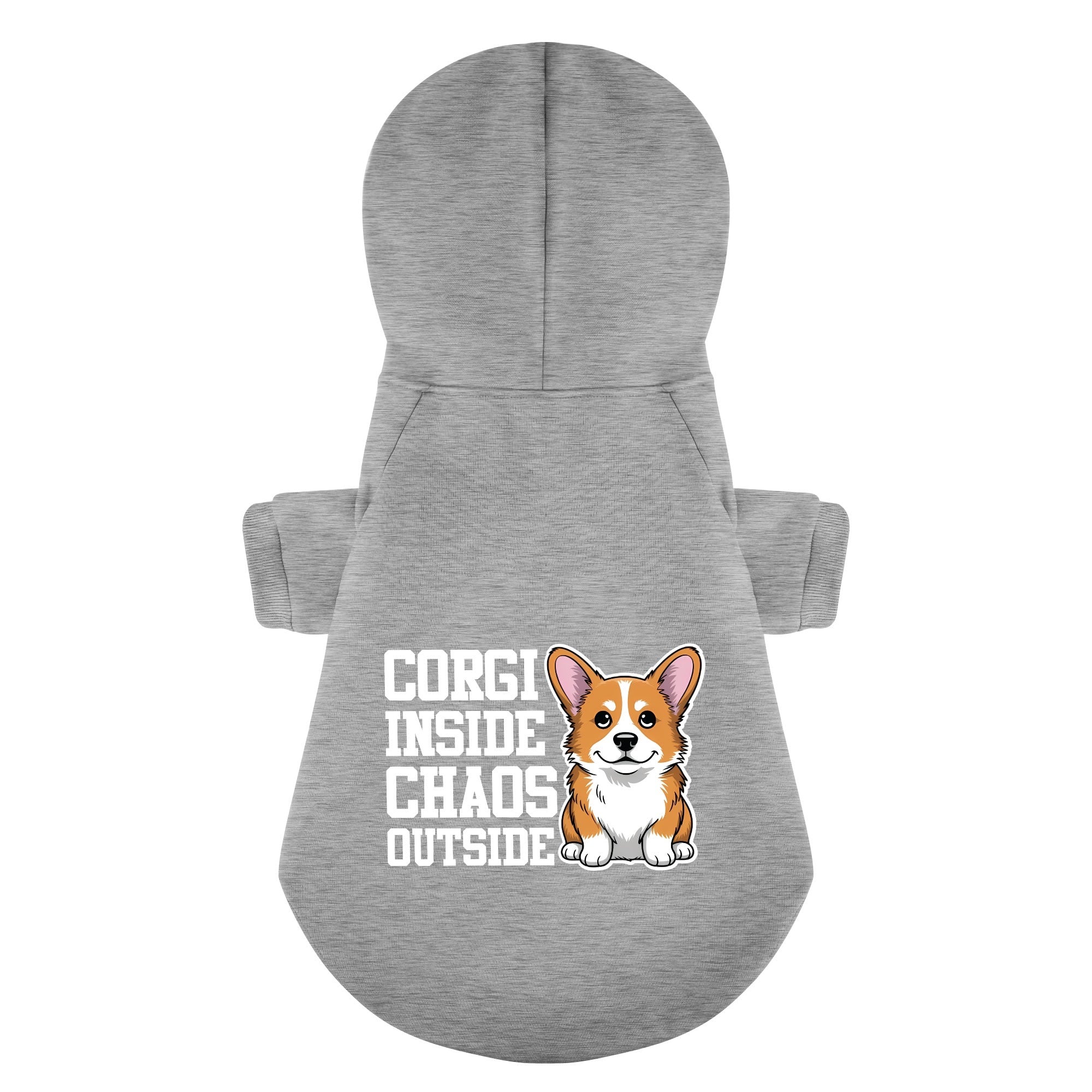 Corgi Inside, Chaos Outside - Corgi Hoodie - Dog Clothes