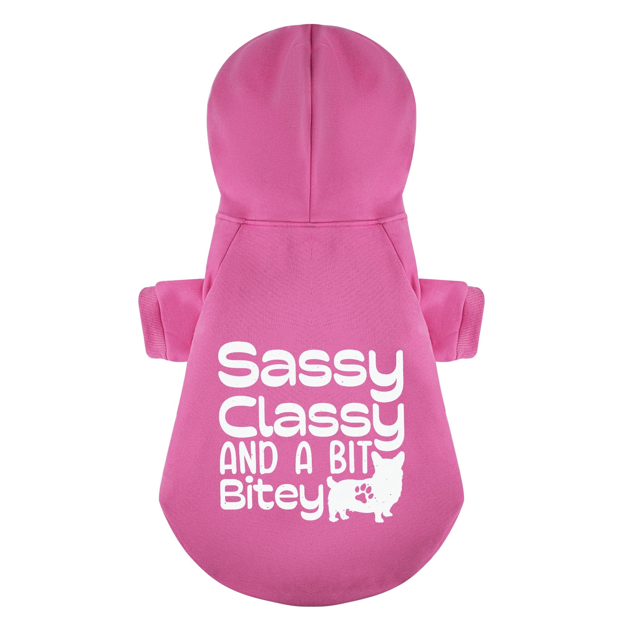 Sassy, classy, and a bit bitey - Corgi Hoodie - Dog Clothes