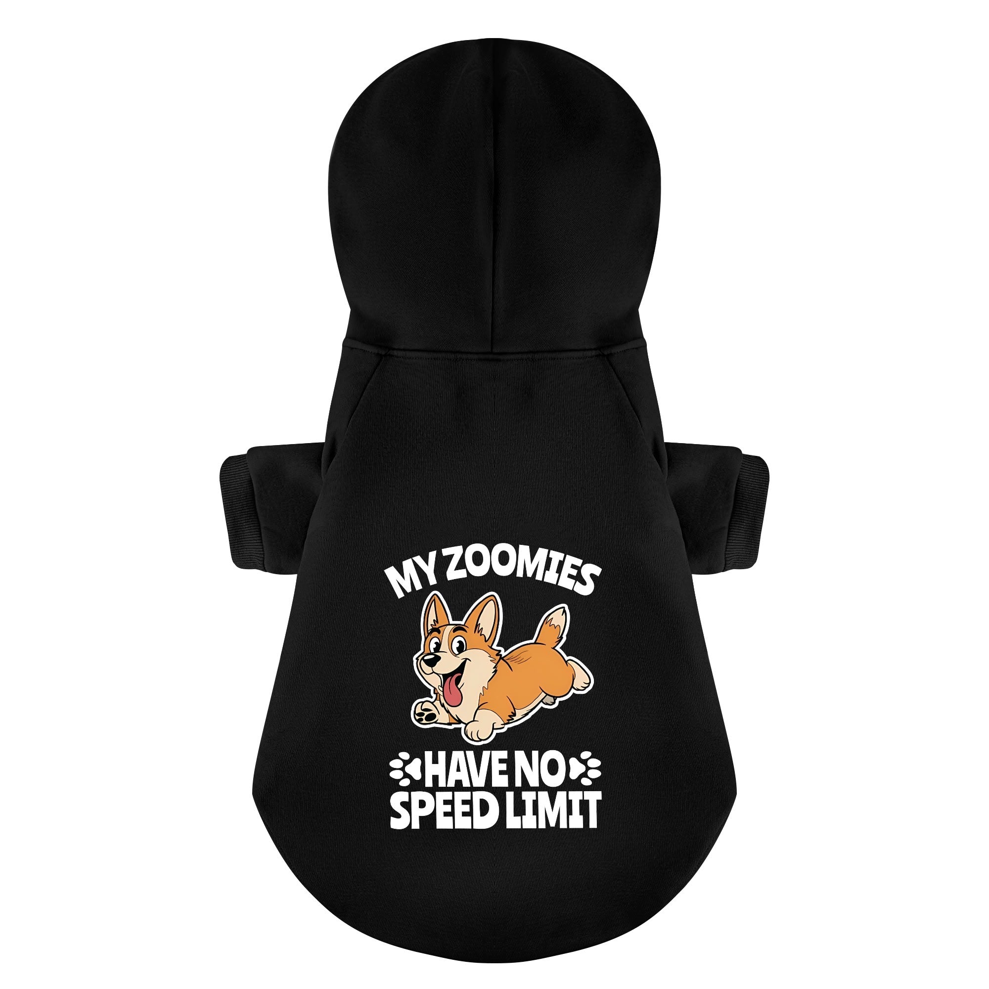 My zoomies have no speed limit - Corgi Hoodie - Dog Clothes