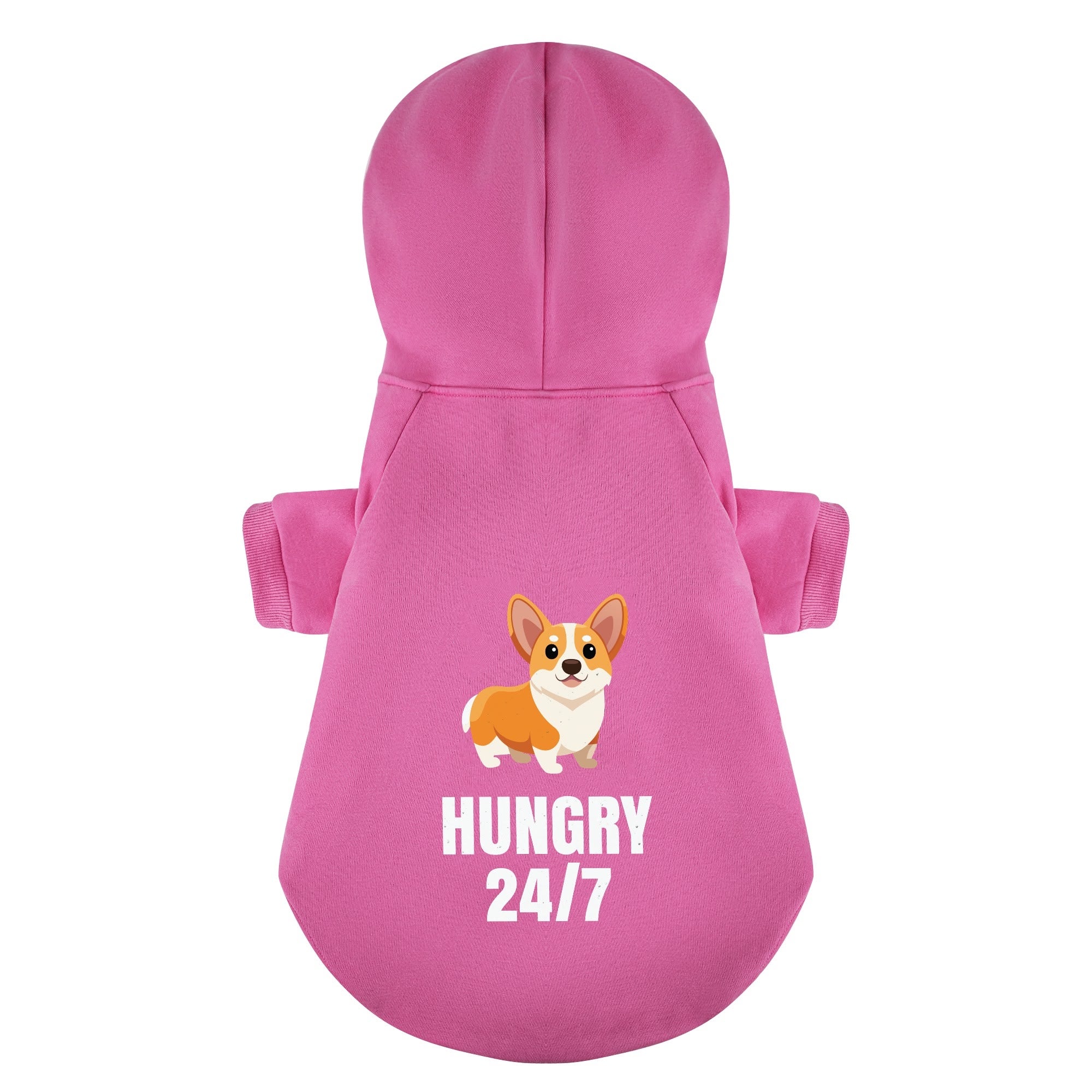 Hungry 24/7 - Corgi Hoodie - Dog Clothes