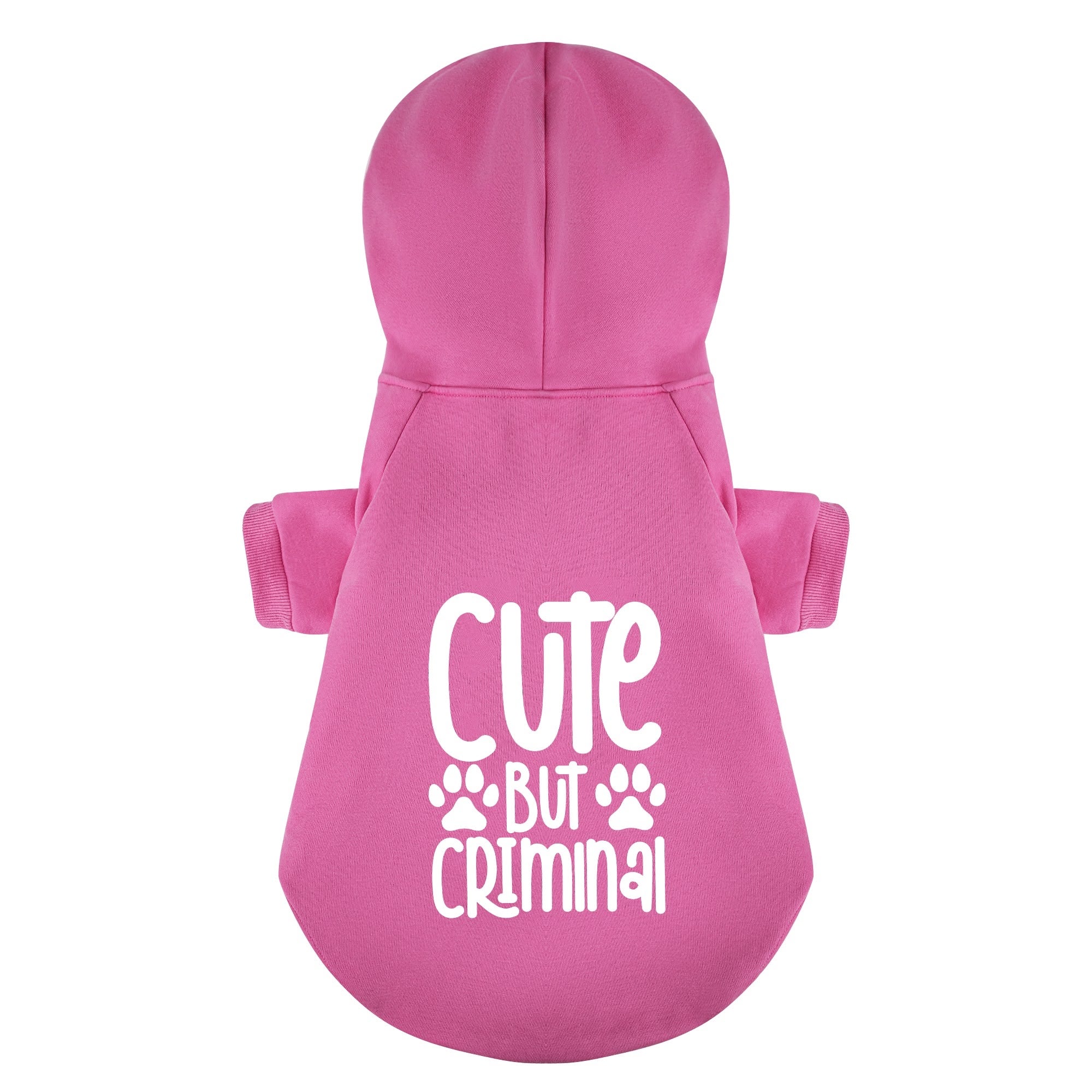 Cute But Criminal – Dog Hoodie – Dog Clothes