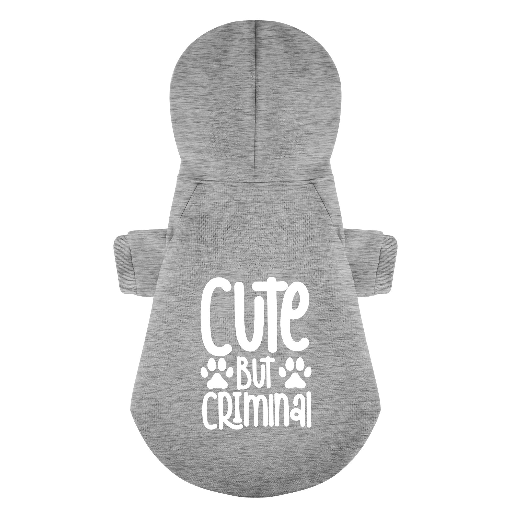 Cute But Criminal – Dog Hoodie – Dog Clothes