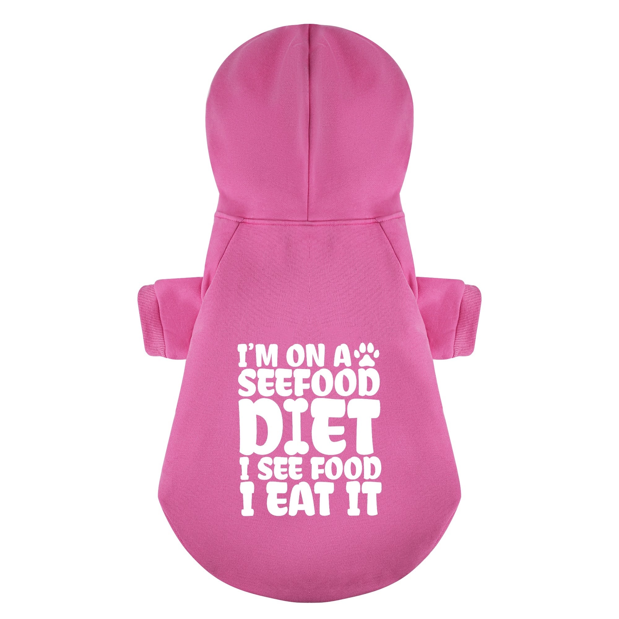 I’m on a Seefood Diet (I See Food, I Eat It) – Dog Hoodie – Dog Clothes