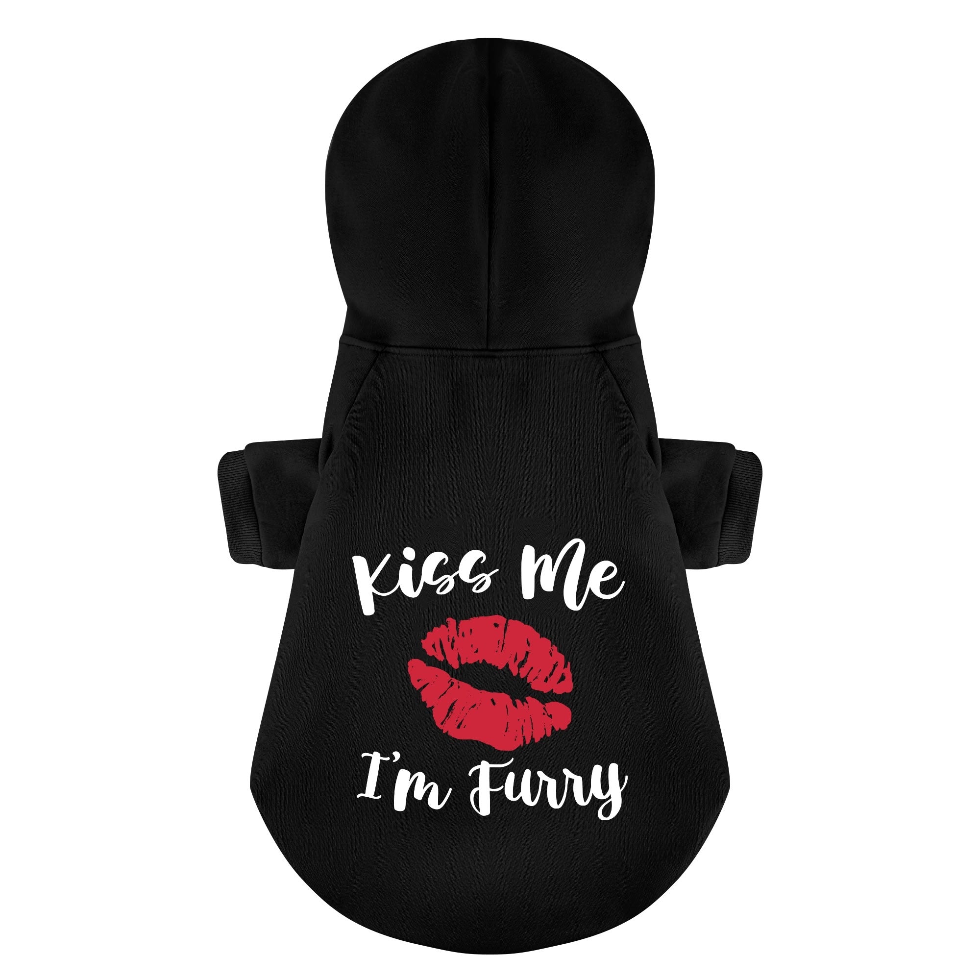 Kiss Me, I’m Furry – Dog Hoodie – Dog Clothes