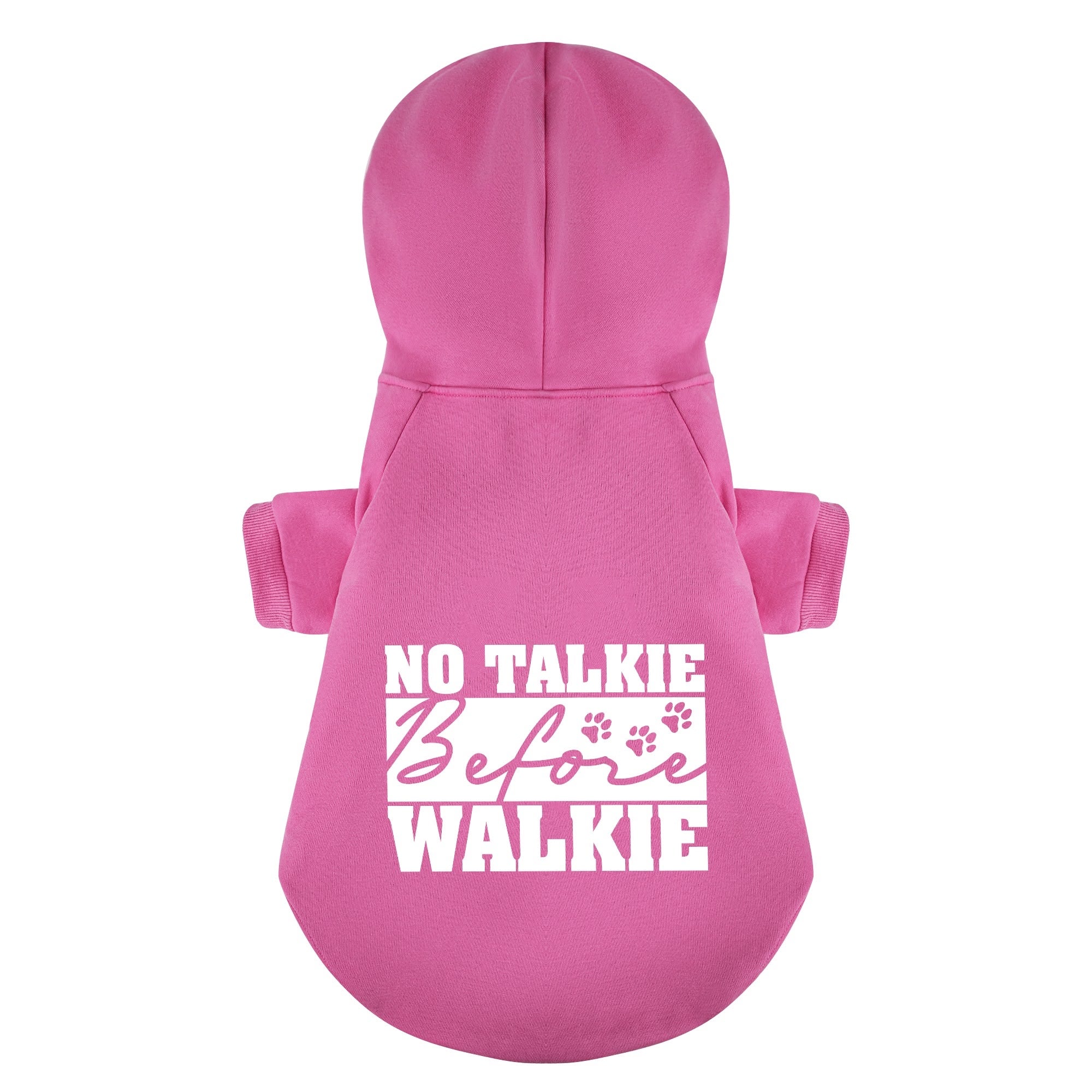 No Talkie Before Walkie – Dog Hoodie – Dog Clothes