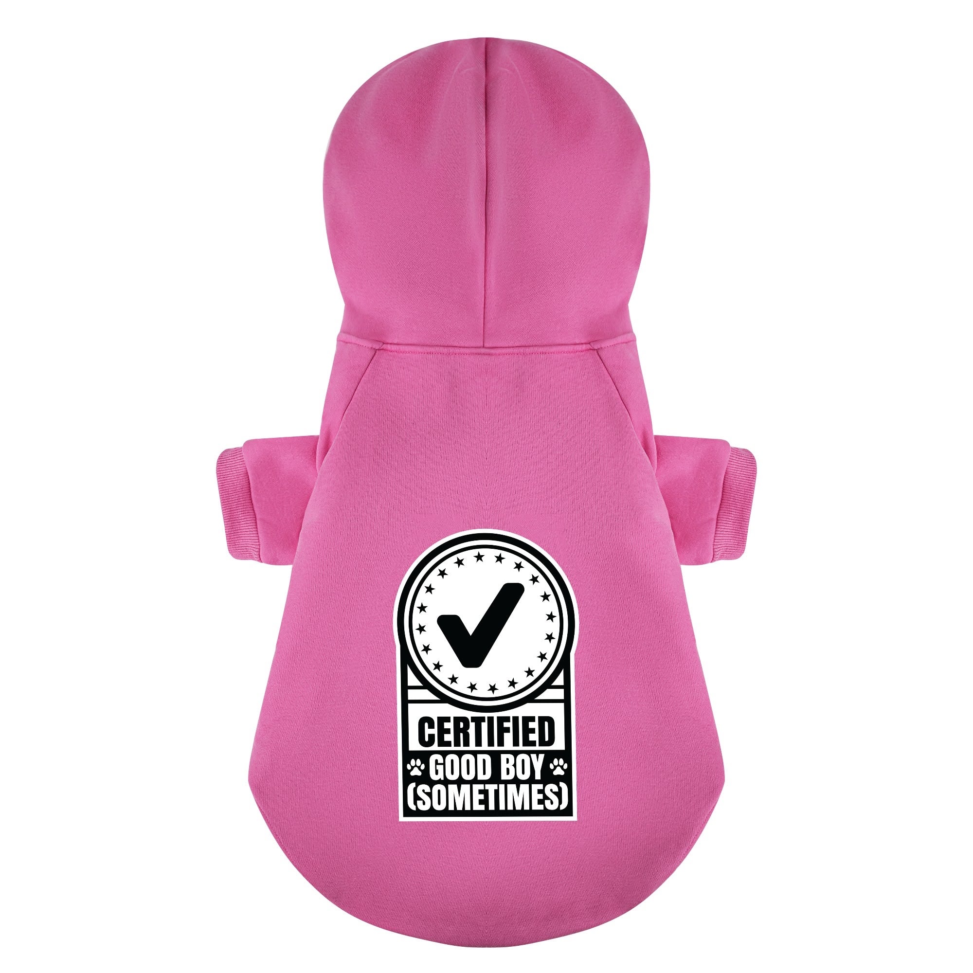 Certified Good Boy (Sometimes) – Dog Hoodie – Dog Clothes